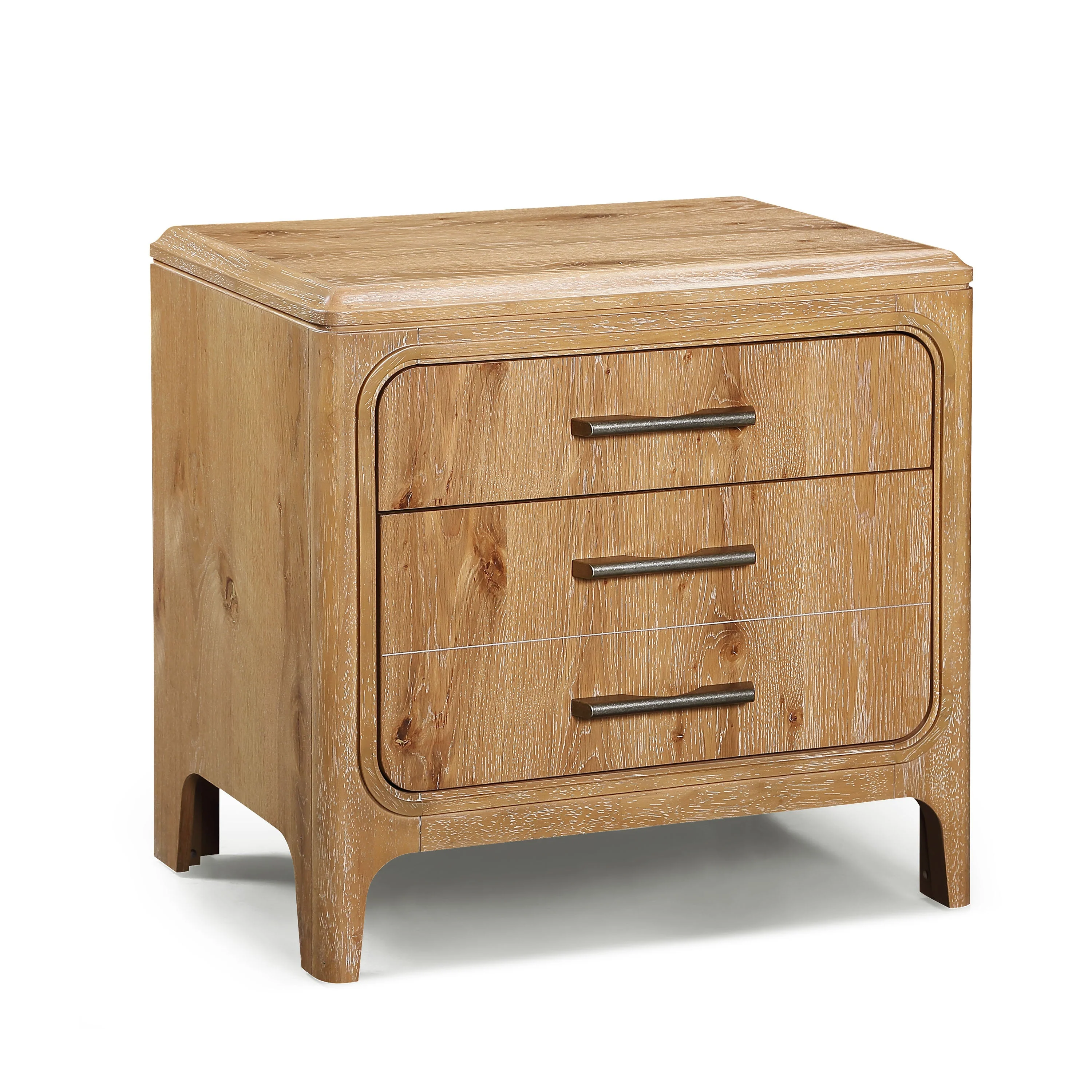 Westcott Cerused Natural Upholstered Panel Bedroom Set - Image 8
