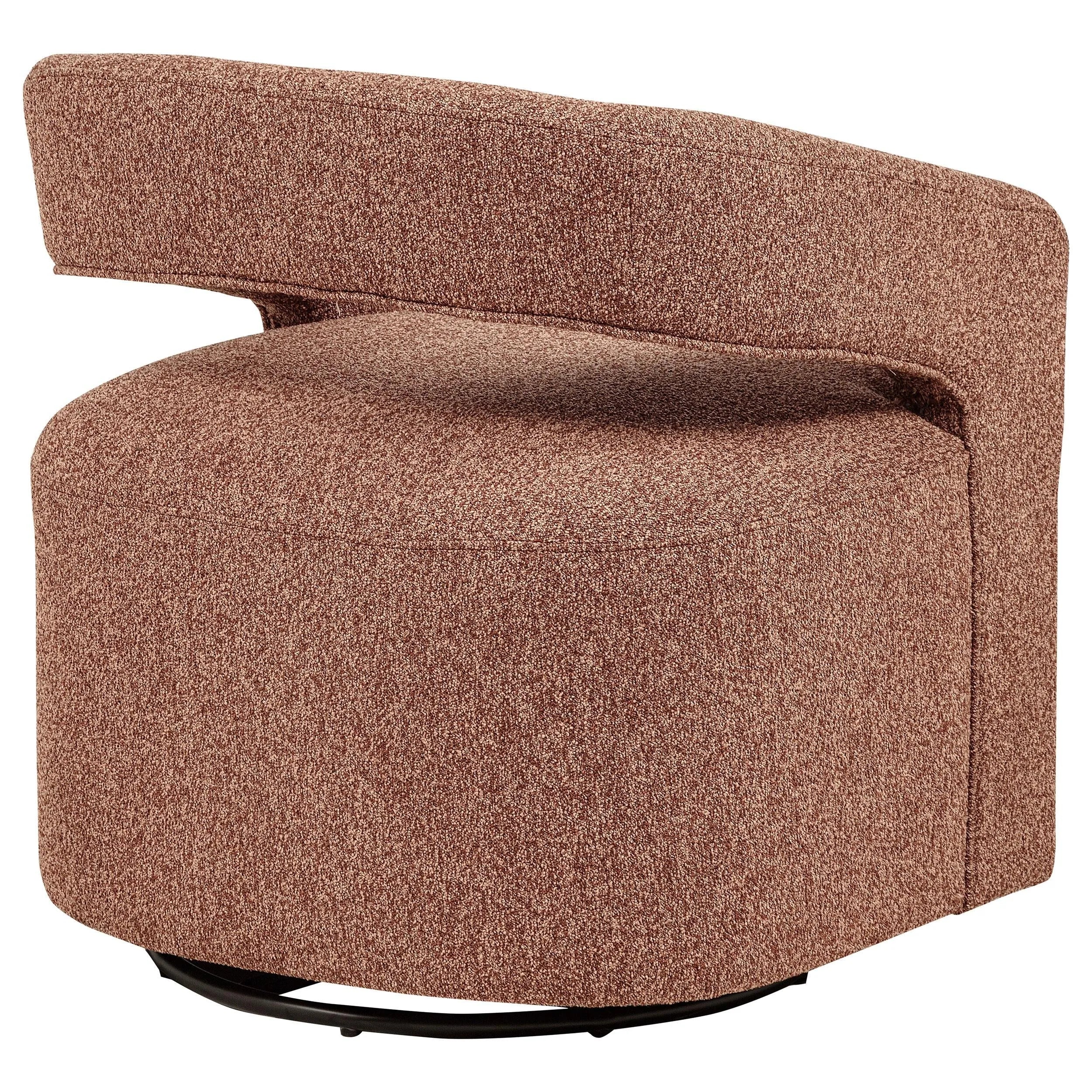 Westhill Berry Boucle Upholstered Swivel Accent Chair - Image 8