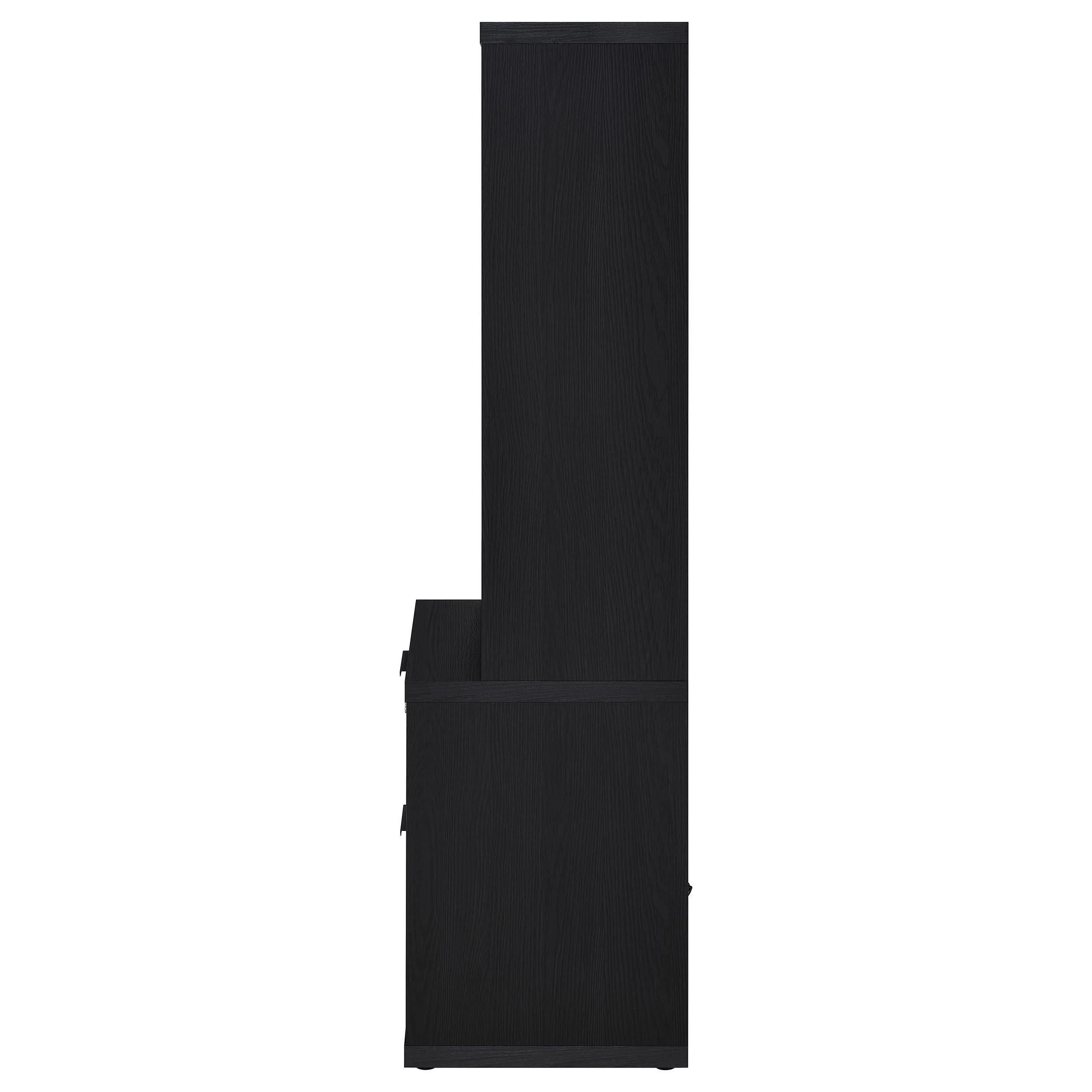 Westpark Black 3-Piece Wall Unit Bookcase Set with USB - Image 6