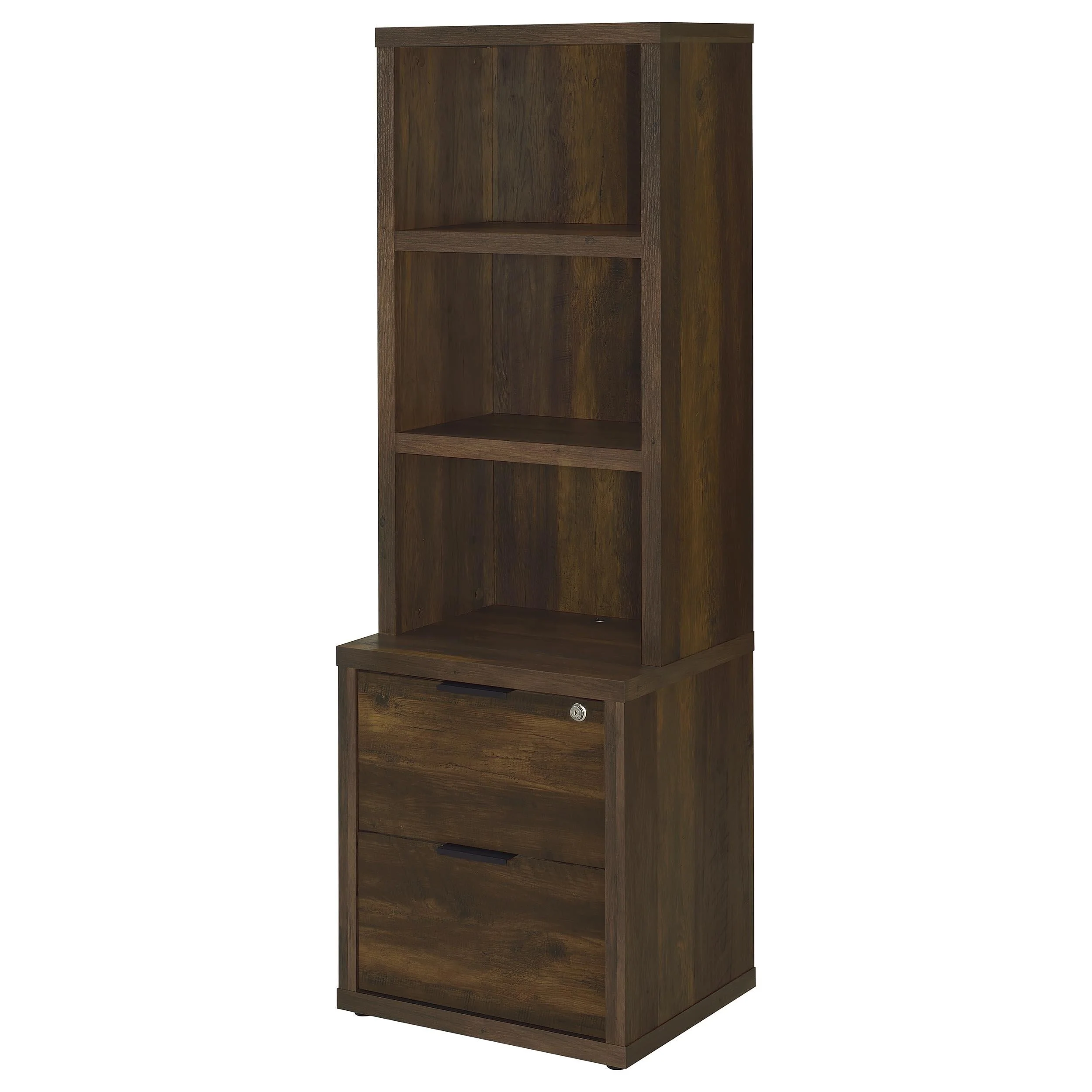 Westpark Dark Pine 3-Piece Wall Unit Bookcase Set with USB - Image 5