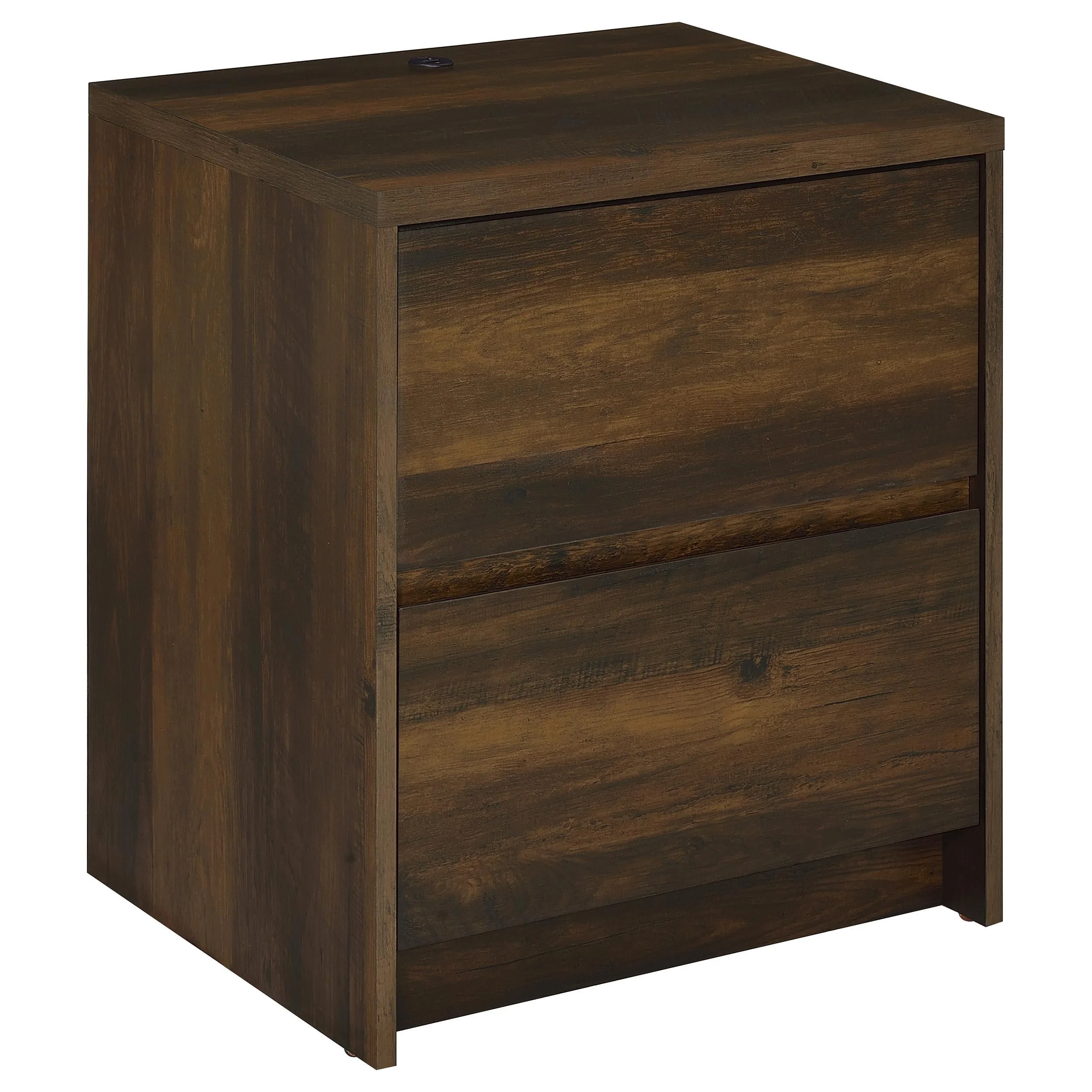 Westpark Dark Pine Nightstand with LED Lights and USB Ports - Image 3