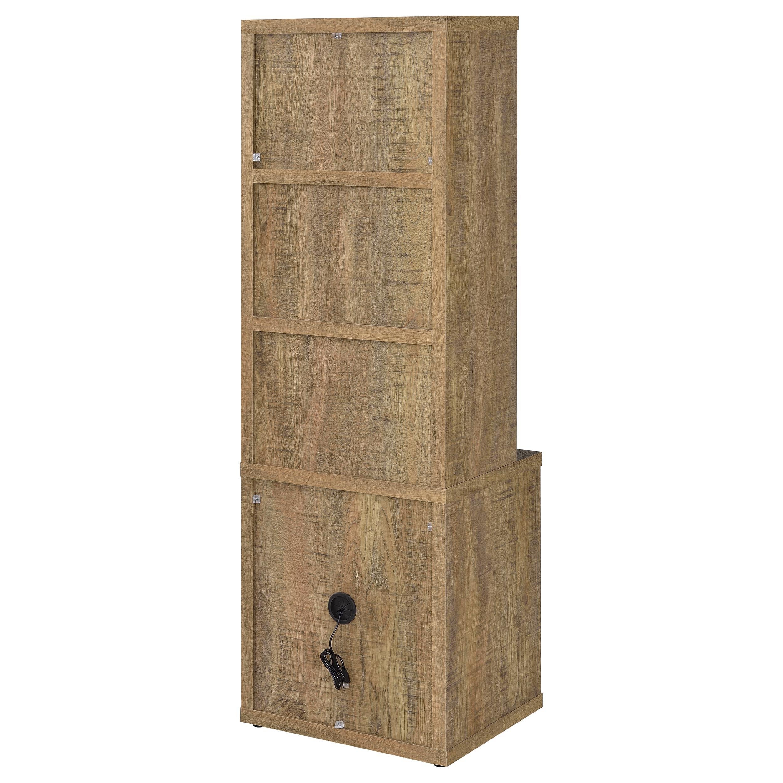 Westpark Mango 3-Shelf Bookcase with Lockable Drawer and USB Ports - Image 8