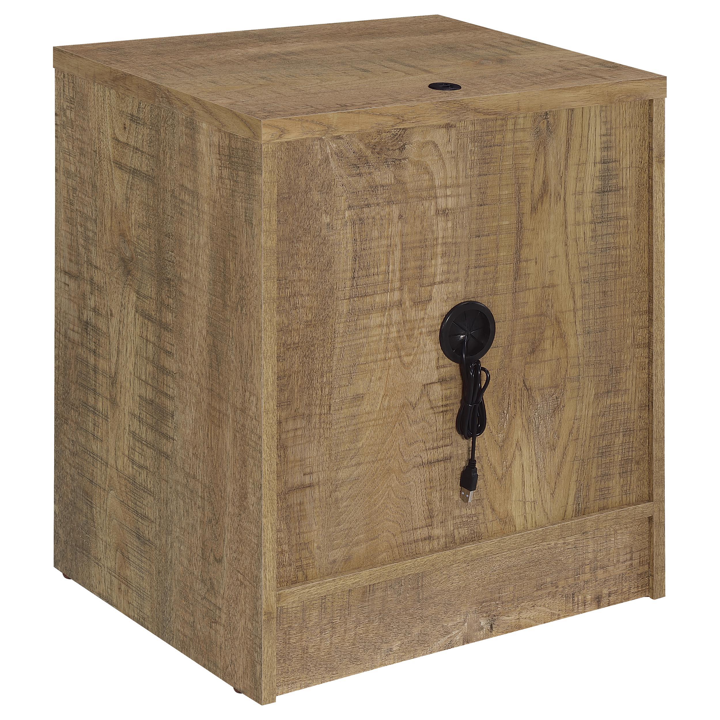 Westpark Mango Nightstand with LED Lights and USB Ports - Image 8