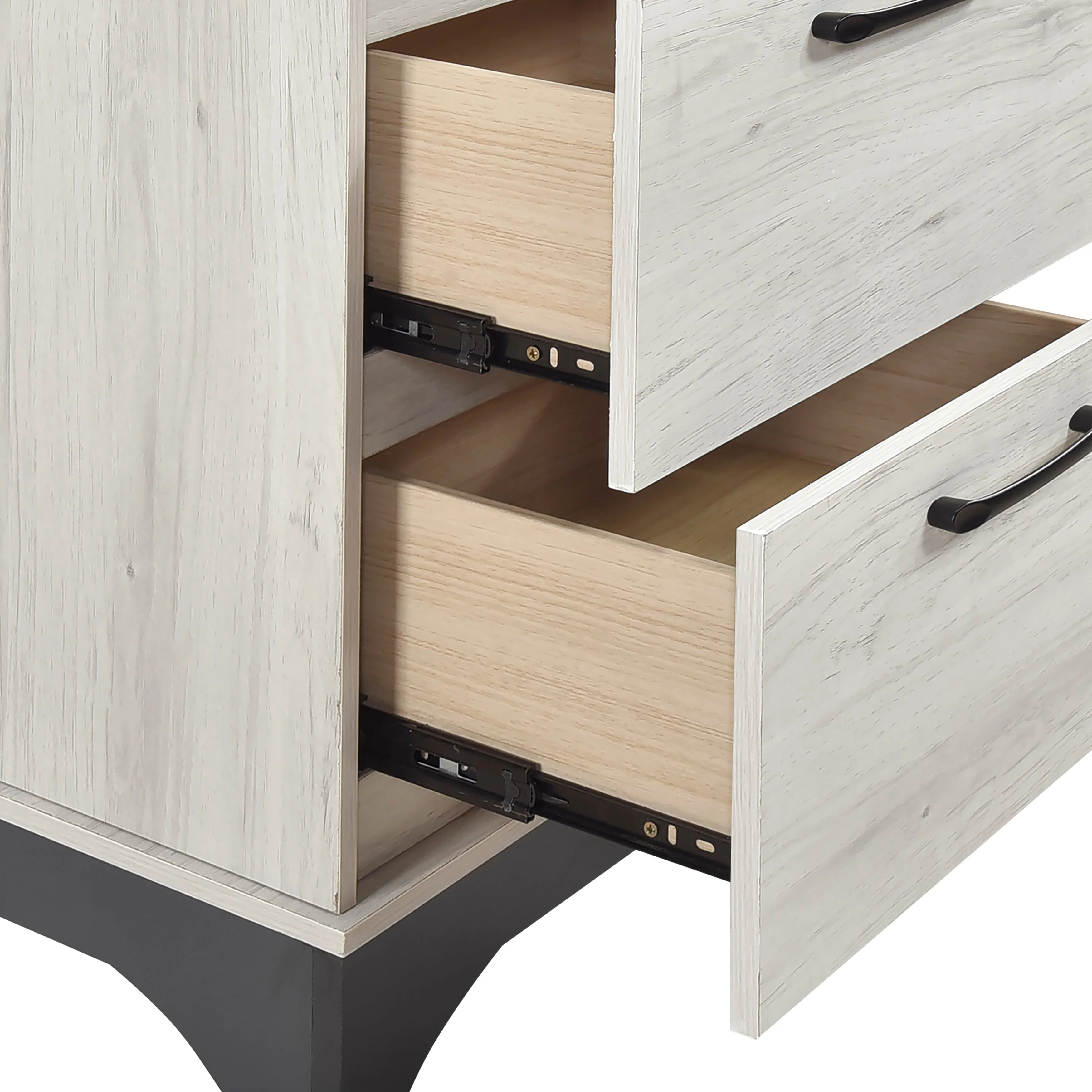 Westport White Oak/Gray Nightstand - Image 5