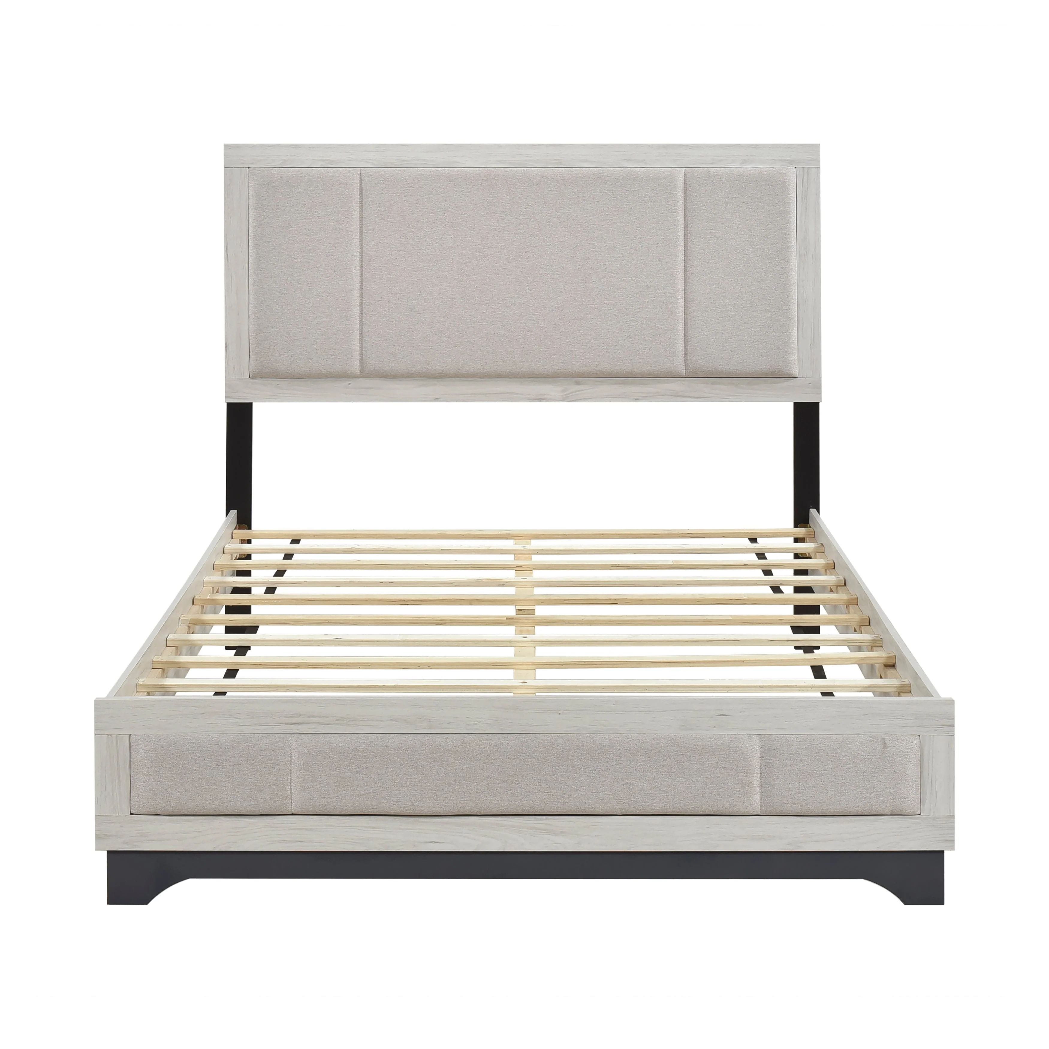 Westport White Oak/Gray Queen Platform Bed - Image 2