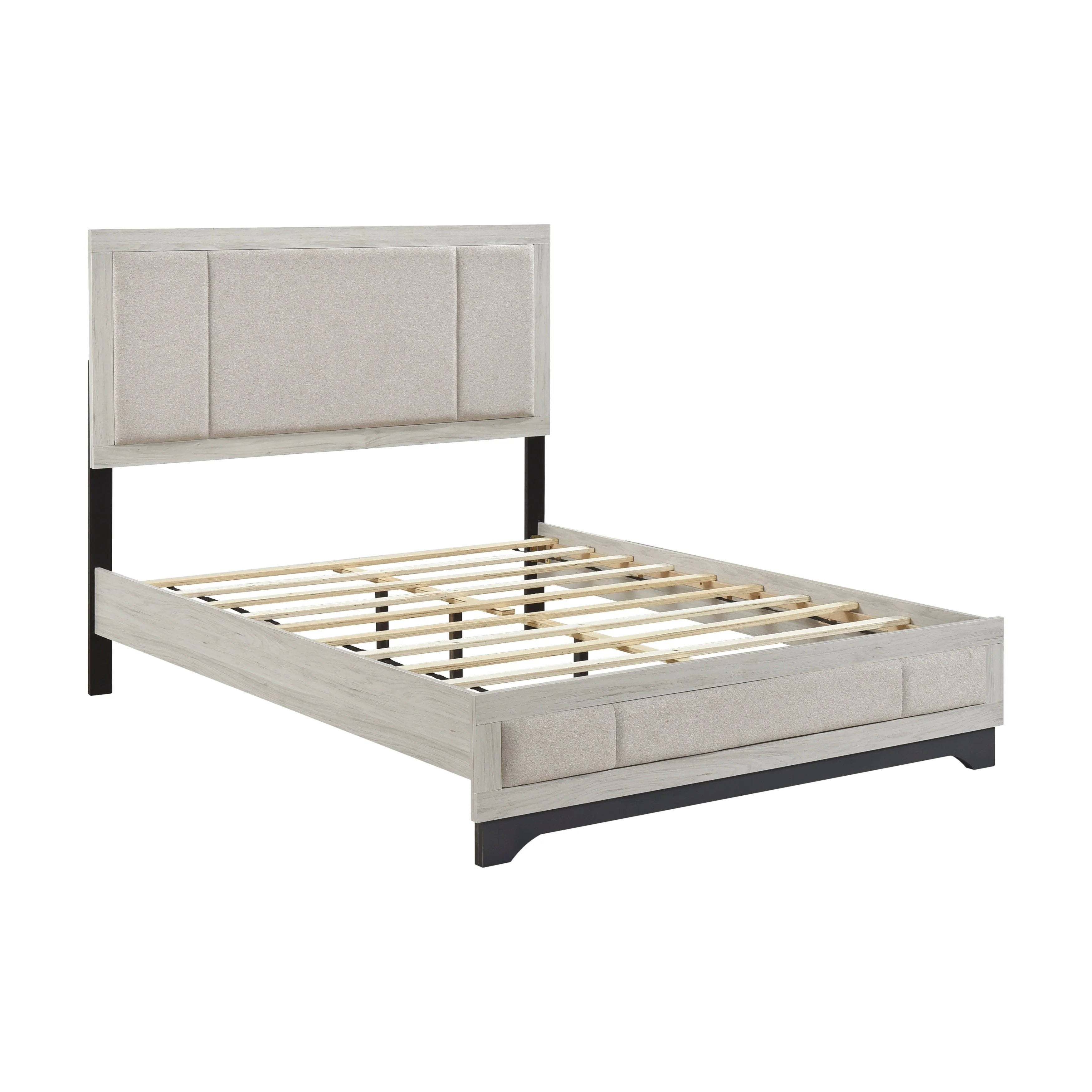 Westport White Oak/Gray Queen Platform Bed - Image 3