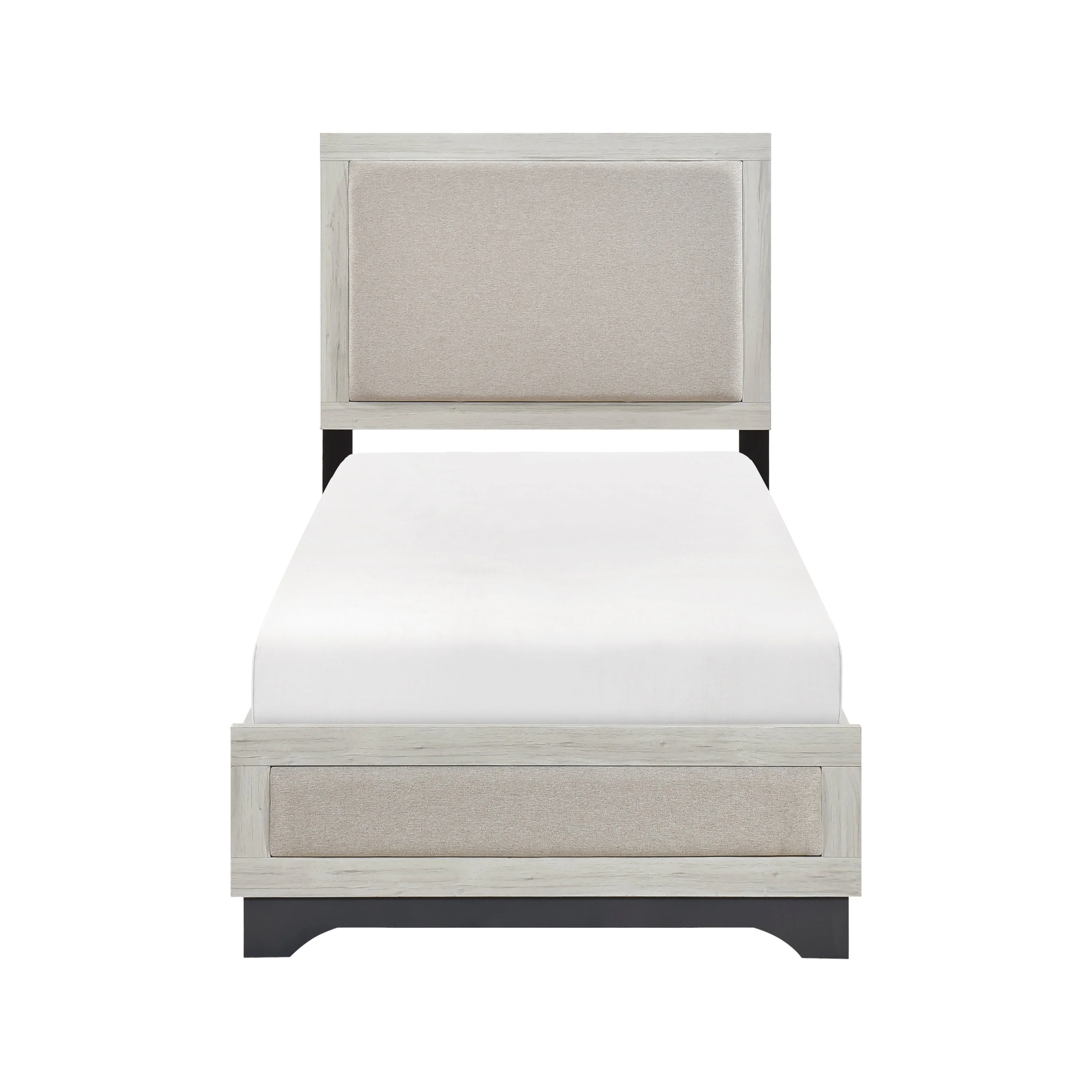 Westport White Oak/Gray Twin Platform Bed - Image 10