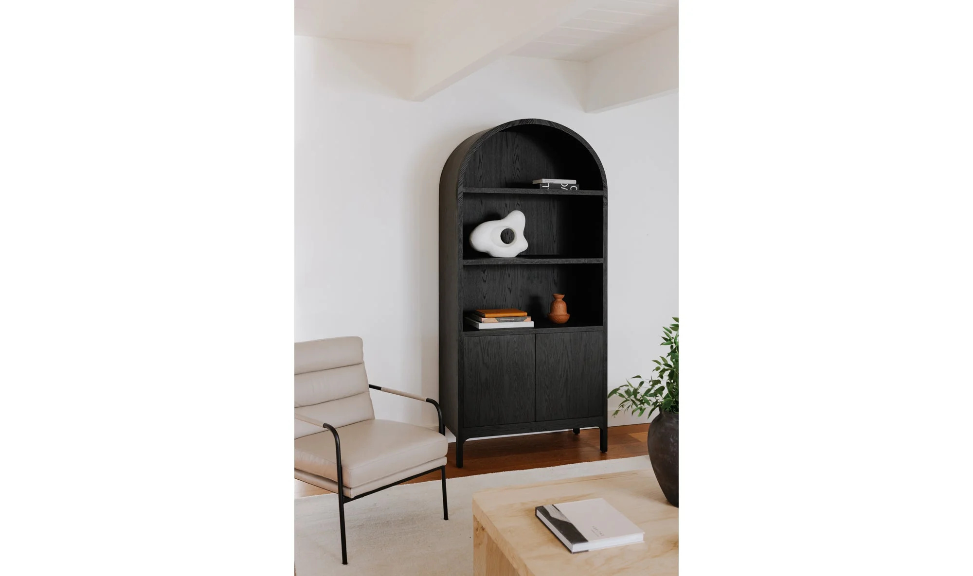 Wilde Display Cabinet Black Oak - Image 5