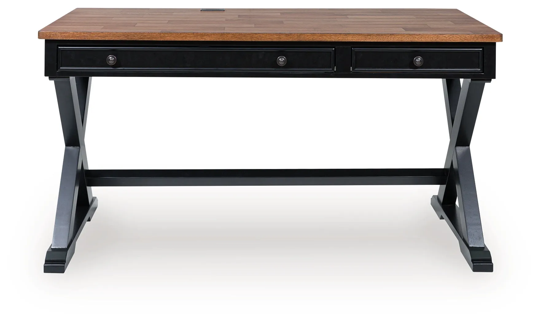 Wildenauer Brown/Black 60" Home Office Desk - Image 4
