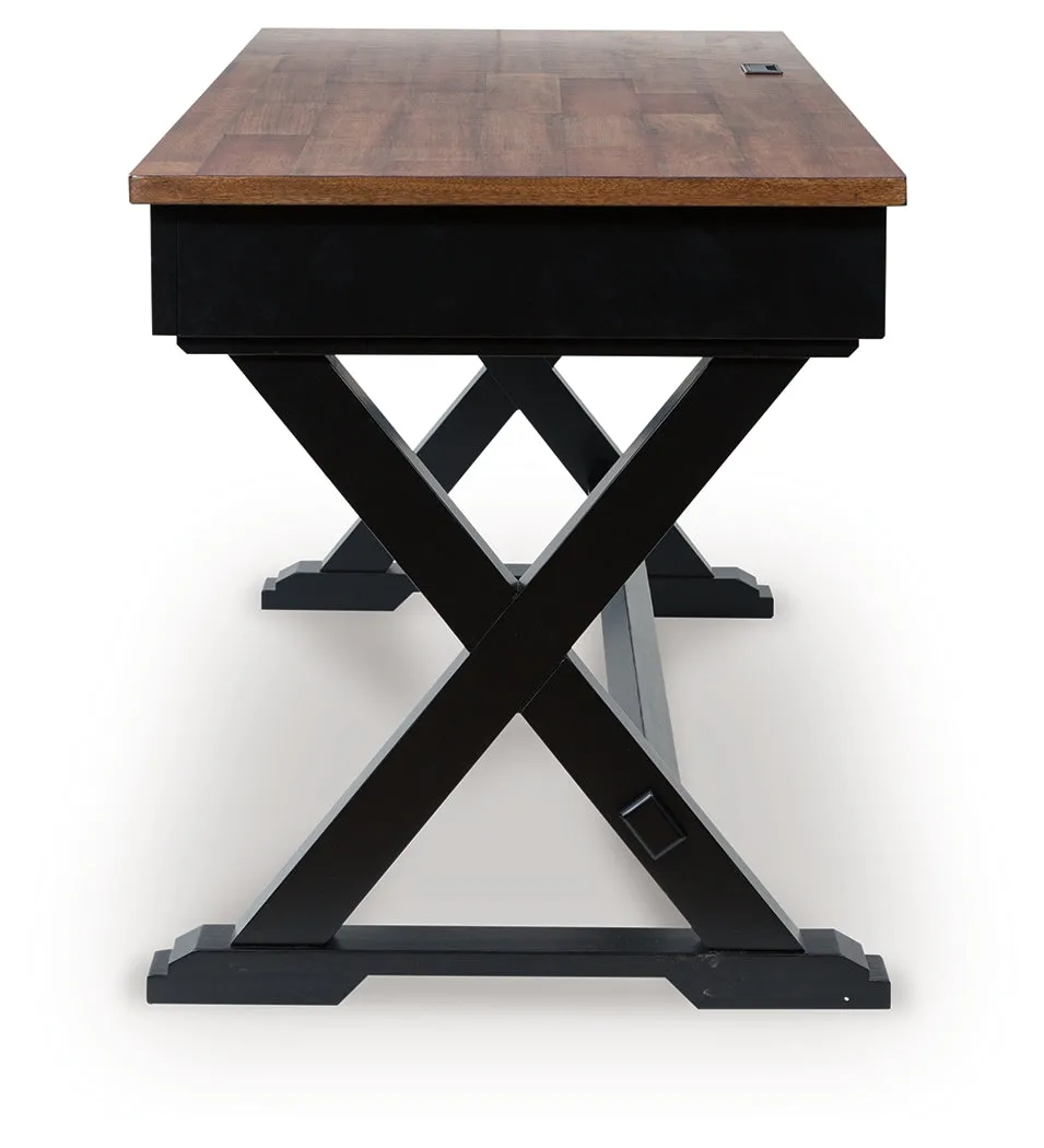 Wildenauer Brown/Black 60" Home Office Desk - Image 5