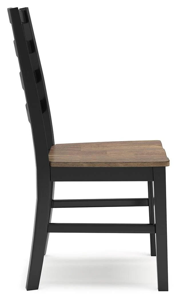 Wildenauer Brown/Black Dining Table and 4 Chairs - Image 16