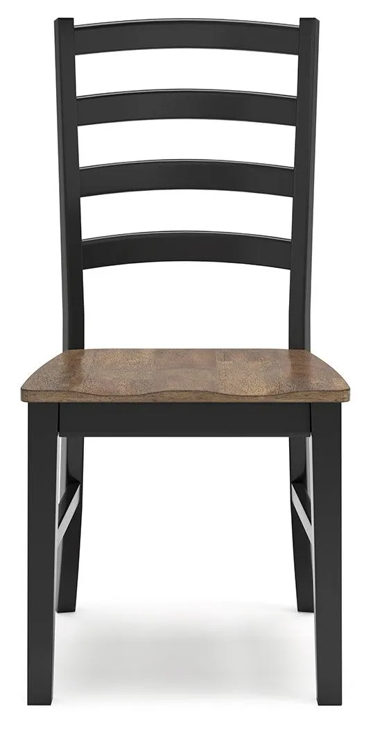 Wildenauer Brown/Black Dining Table and 8 Chairs - Image 4
