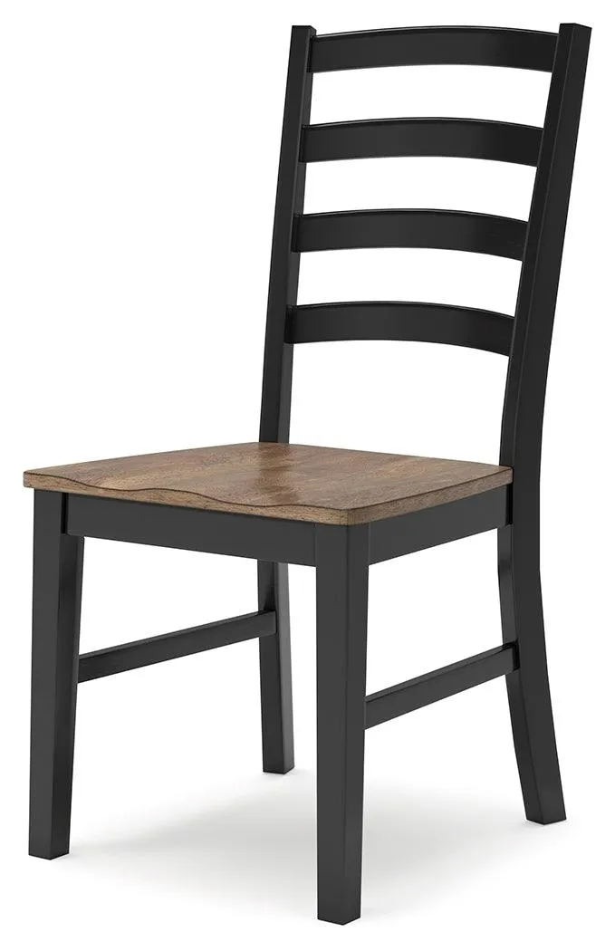 Wildenauer Brown/Black Dining Table and 8 Chairs - Image 5