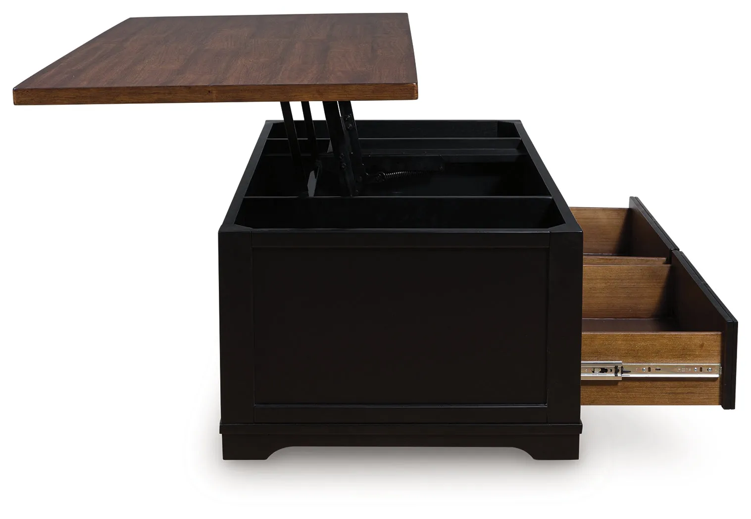 Wildenauer Brown/Black Lift-Top Coffee Table - Image 6