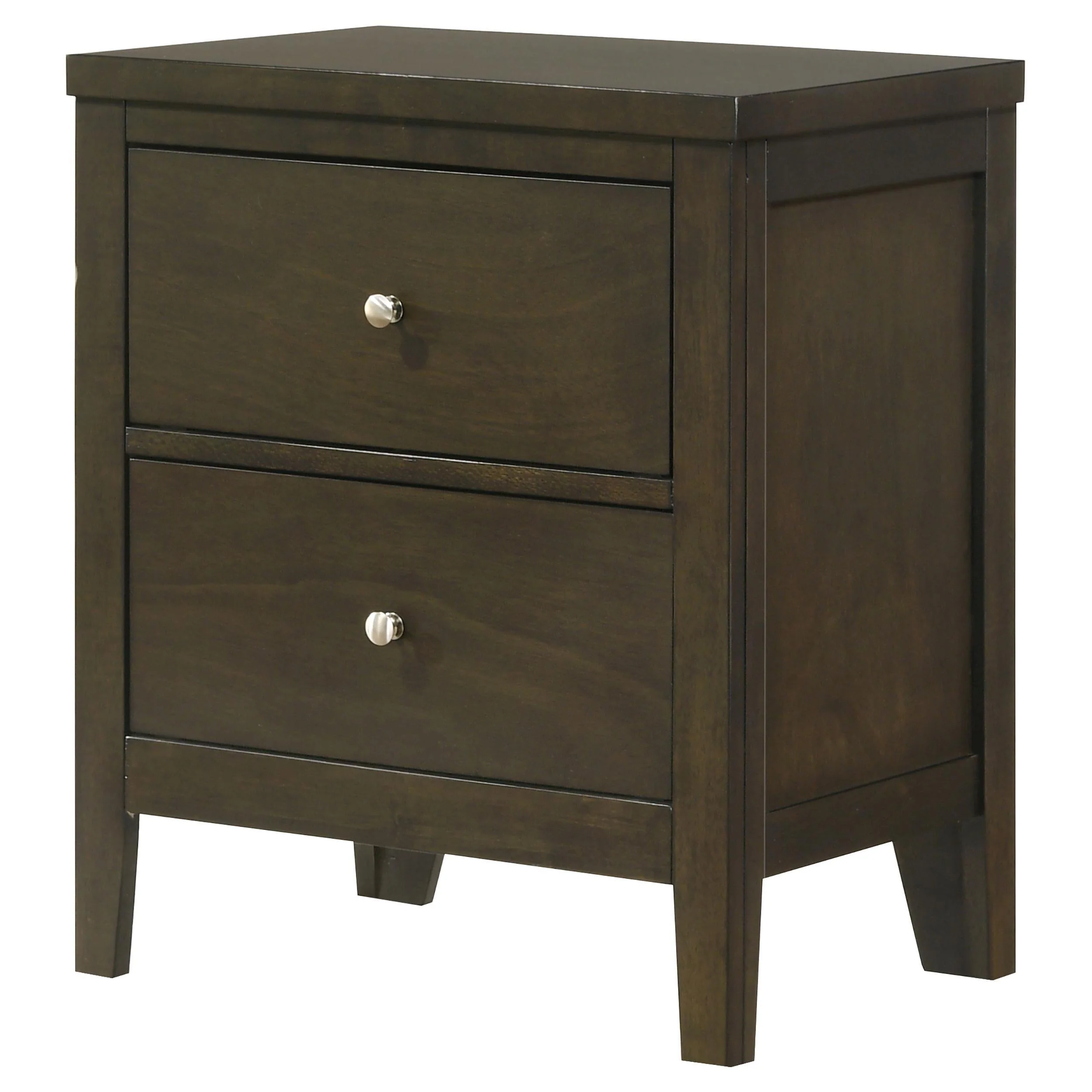 Wilkes Dark Cocoa 2-Drawer Nightstand - Image 4
