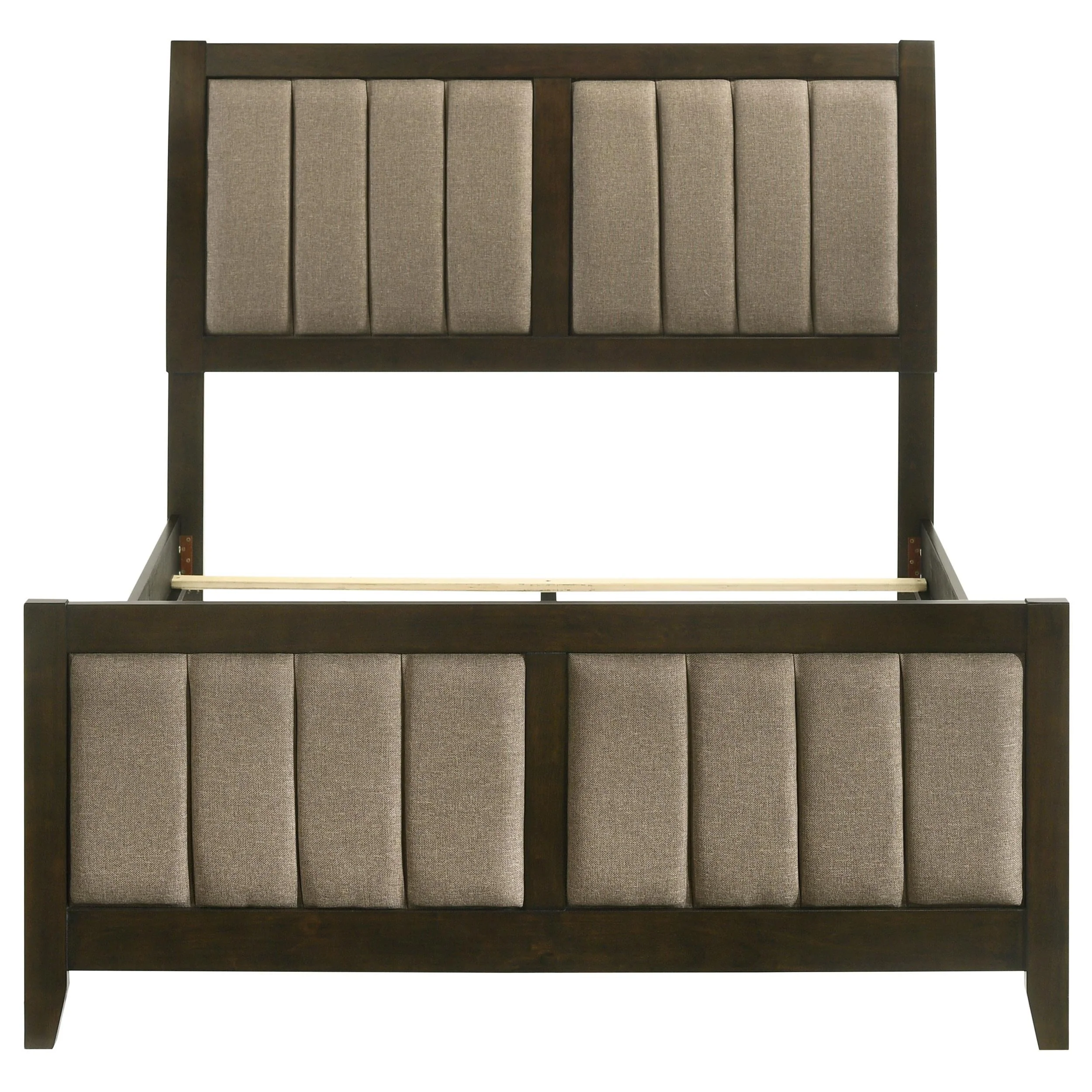 Wilkes Dark Cocoa Upholstered Full Bed - Image 4