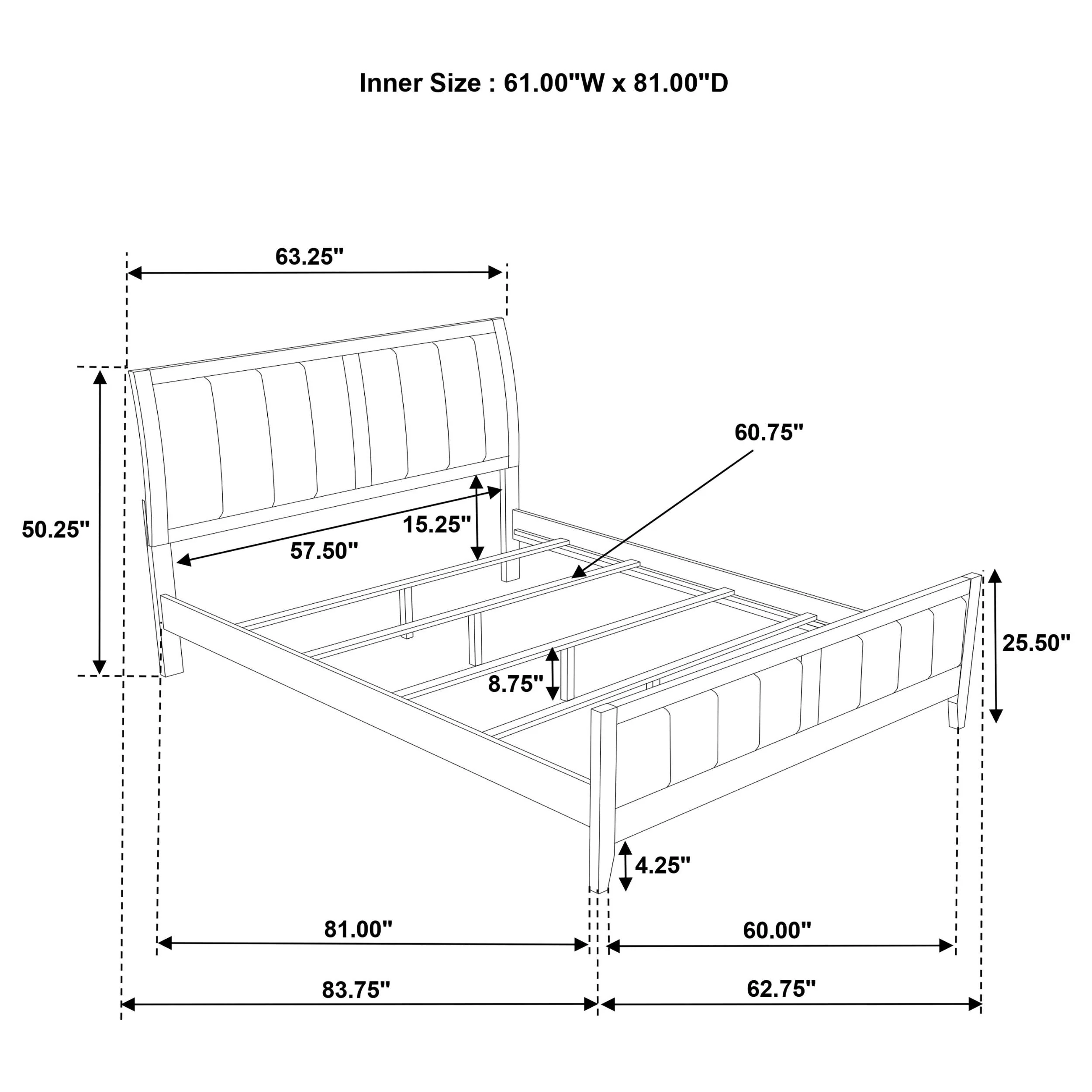Wilkes Dark Cocoa Upholstered Queen Bed - Image 9