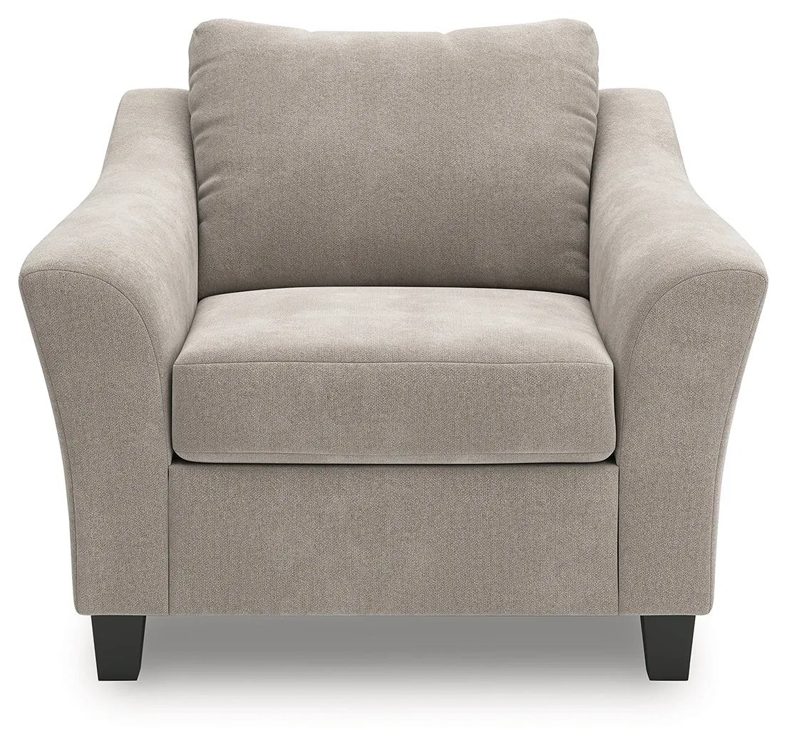 Willarae Oversized Oversized Taupe Chair and Ottoman - Image 5