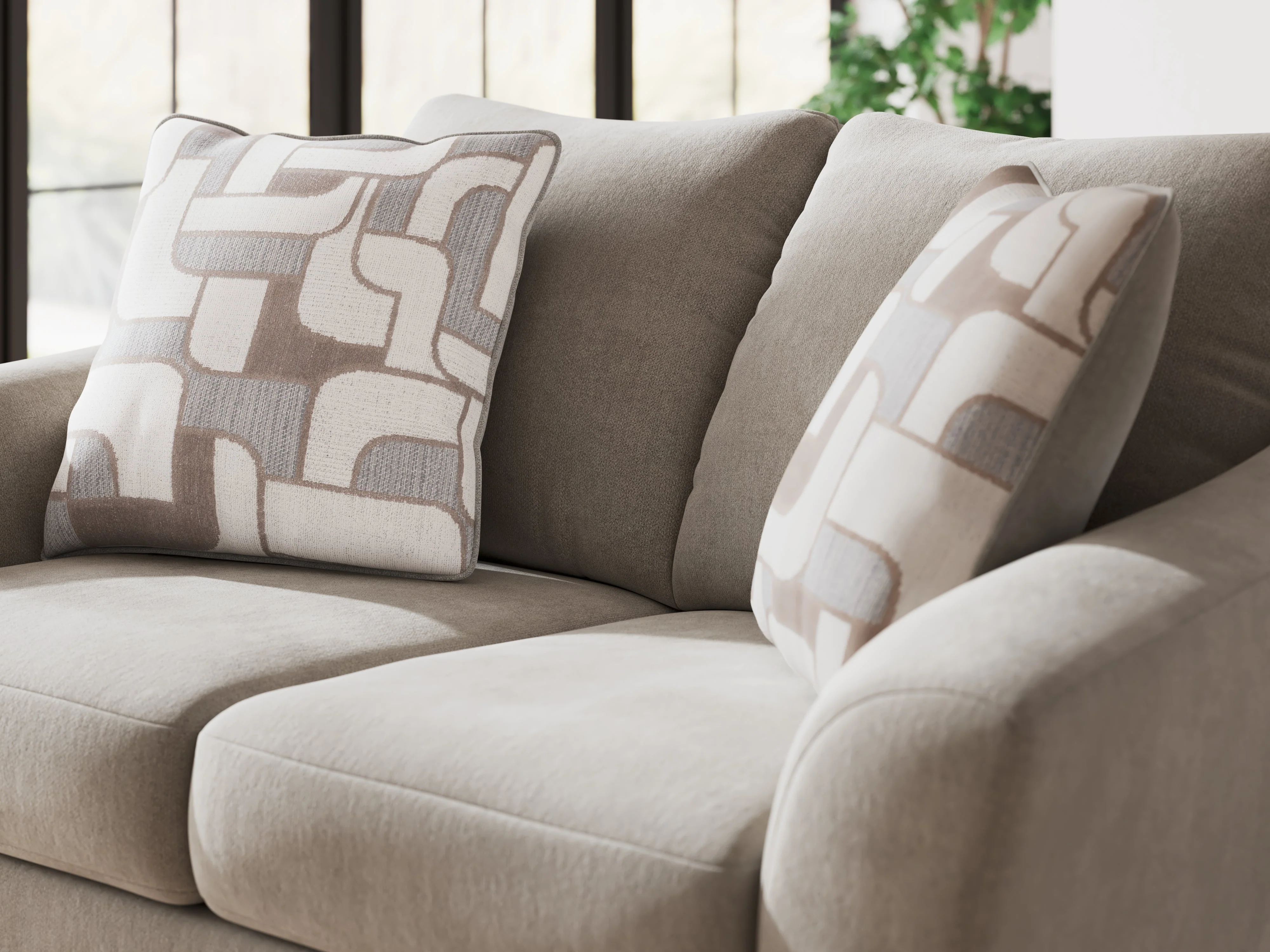 Willarae Taupe Loveseat - Image 8