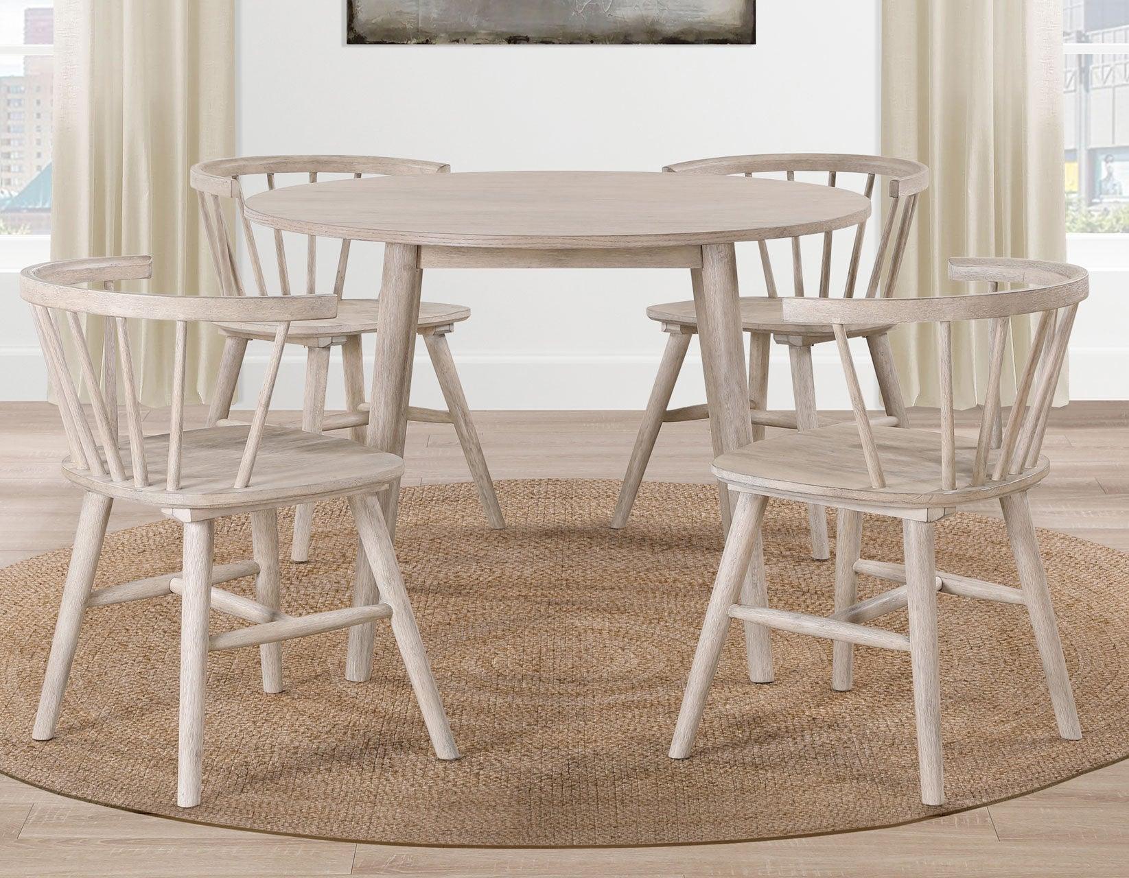 Willow 42″ Round Dining Table, Tan - Image 3
