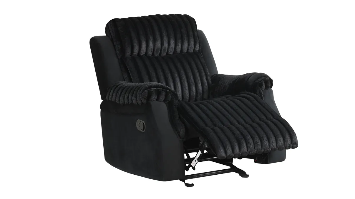 Willow Black 3-Piece Reclining Living Room Set [Special Price] - Image 4