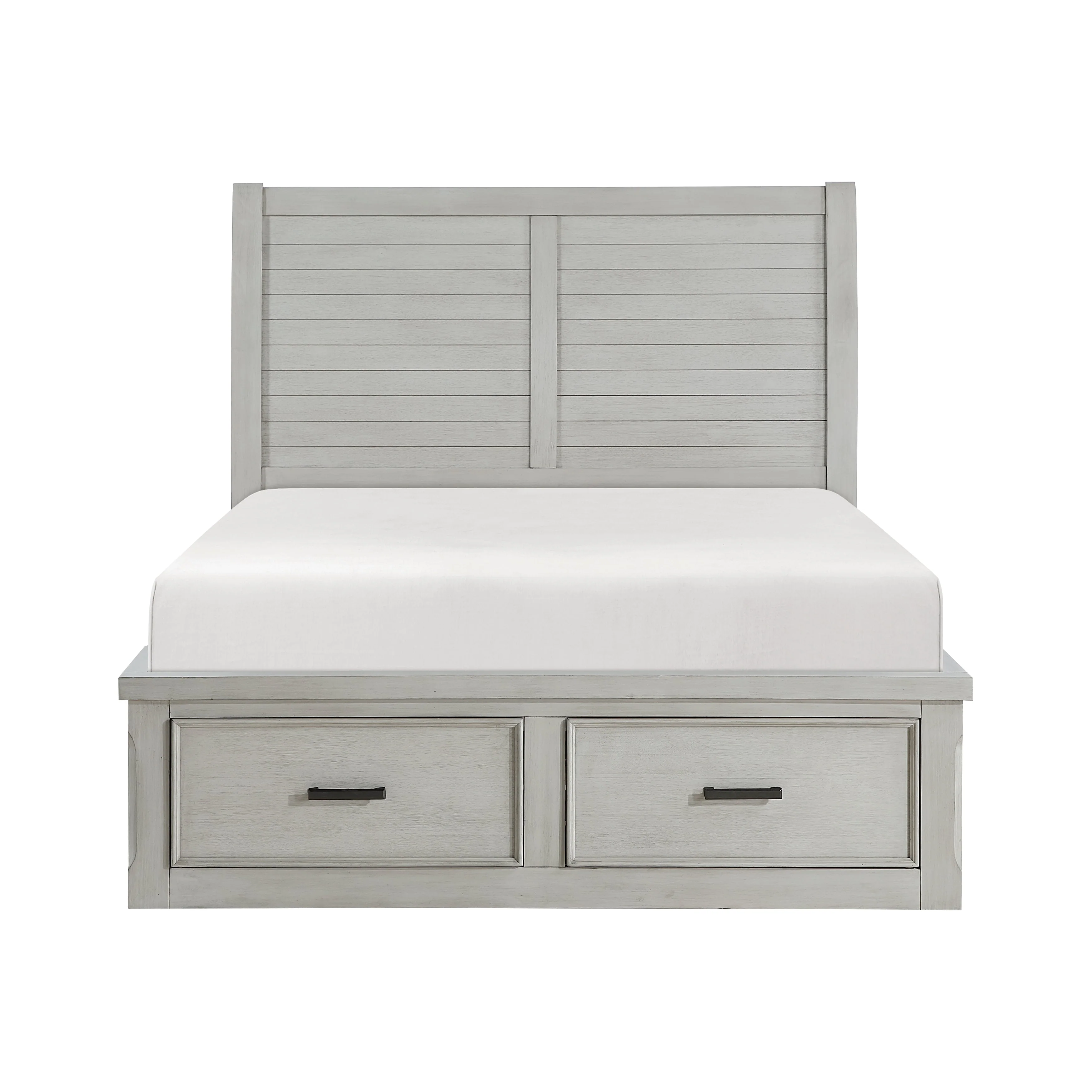 Willowbrook Light Gray Queen Storage Platform Bed - Image 10