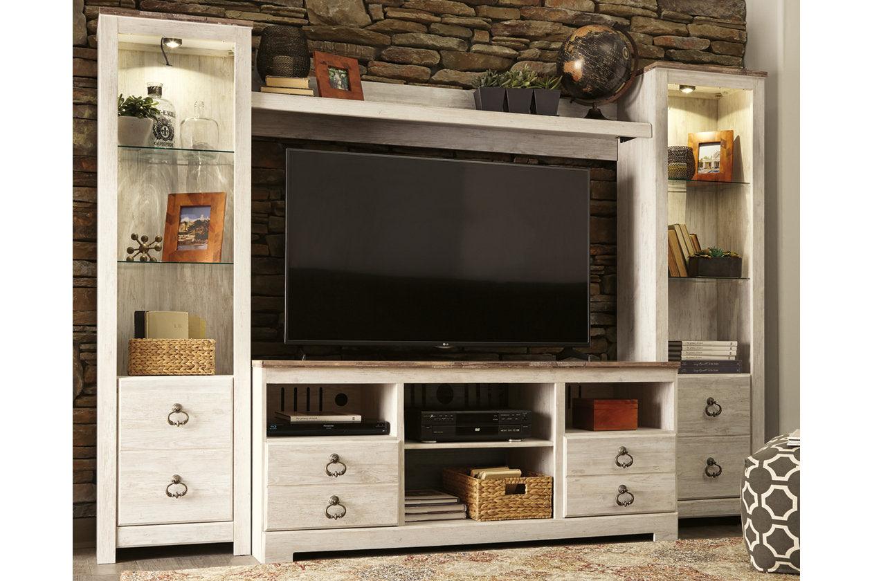 Willowton Whitewash 3-Piece Entertainment Center - Image 5