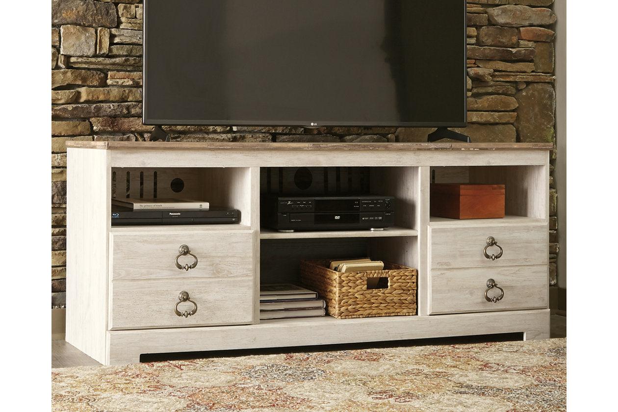 Willowton Whitewash 3-Piece Entertainment Center - Image 6
