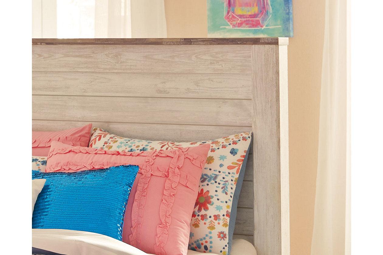 Willowton Whitewash Full Panel Bed - Image 3