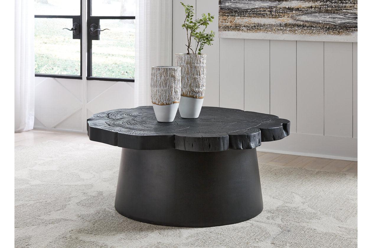 Wimbell Black Coffee Table and 2 End Tables - Image 2