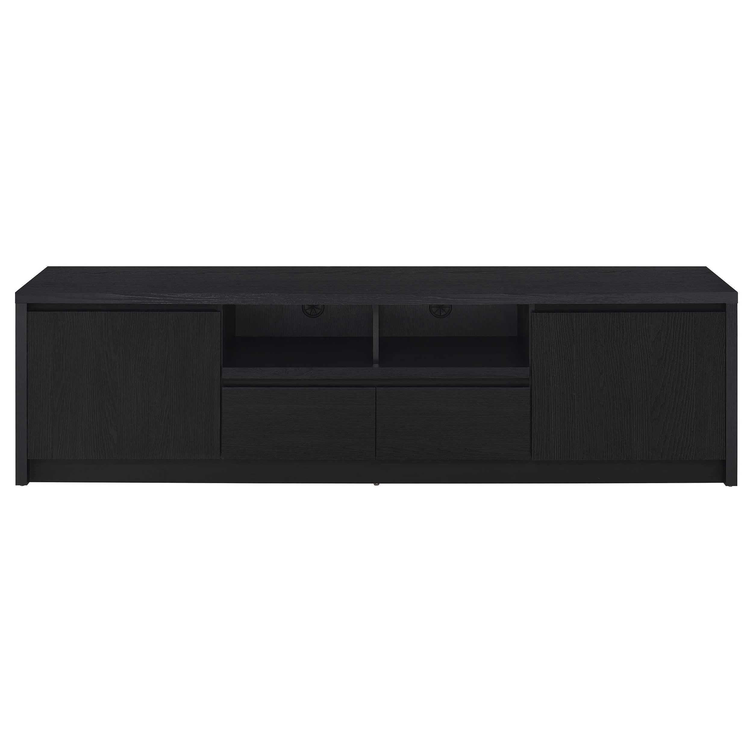 Winfield Black 3-Piece Entertainment Center 78-inch TV Stand - Image 5