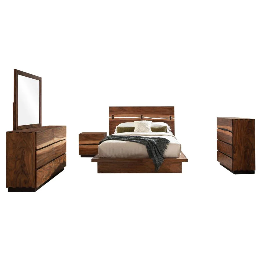 Winslow Smokey Walnut 5-Piece King Bedroom Set - Image 2