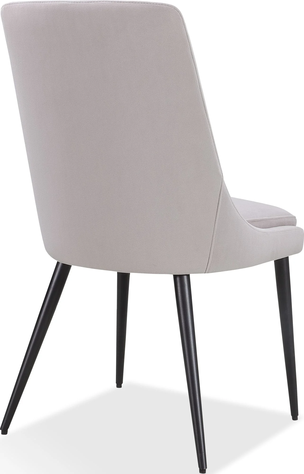 Winston Ash Grey/Black Upholstered Metal Leg Dining Chair (Set of 2) - Image 7