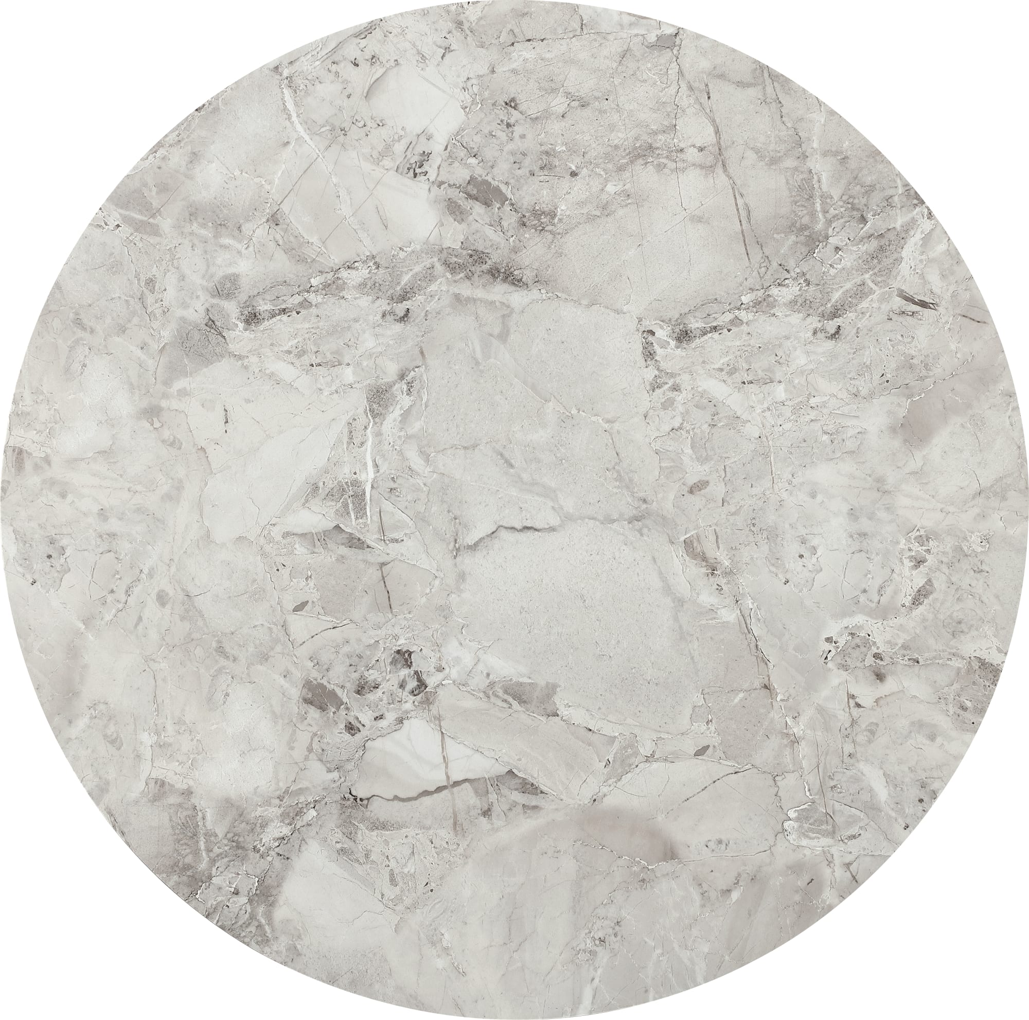 Winston Grigio Stone Top Metal Base Round Dining Table - Image 6