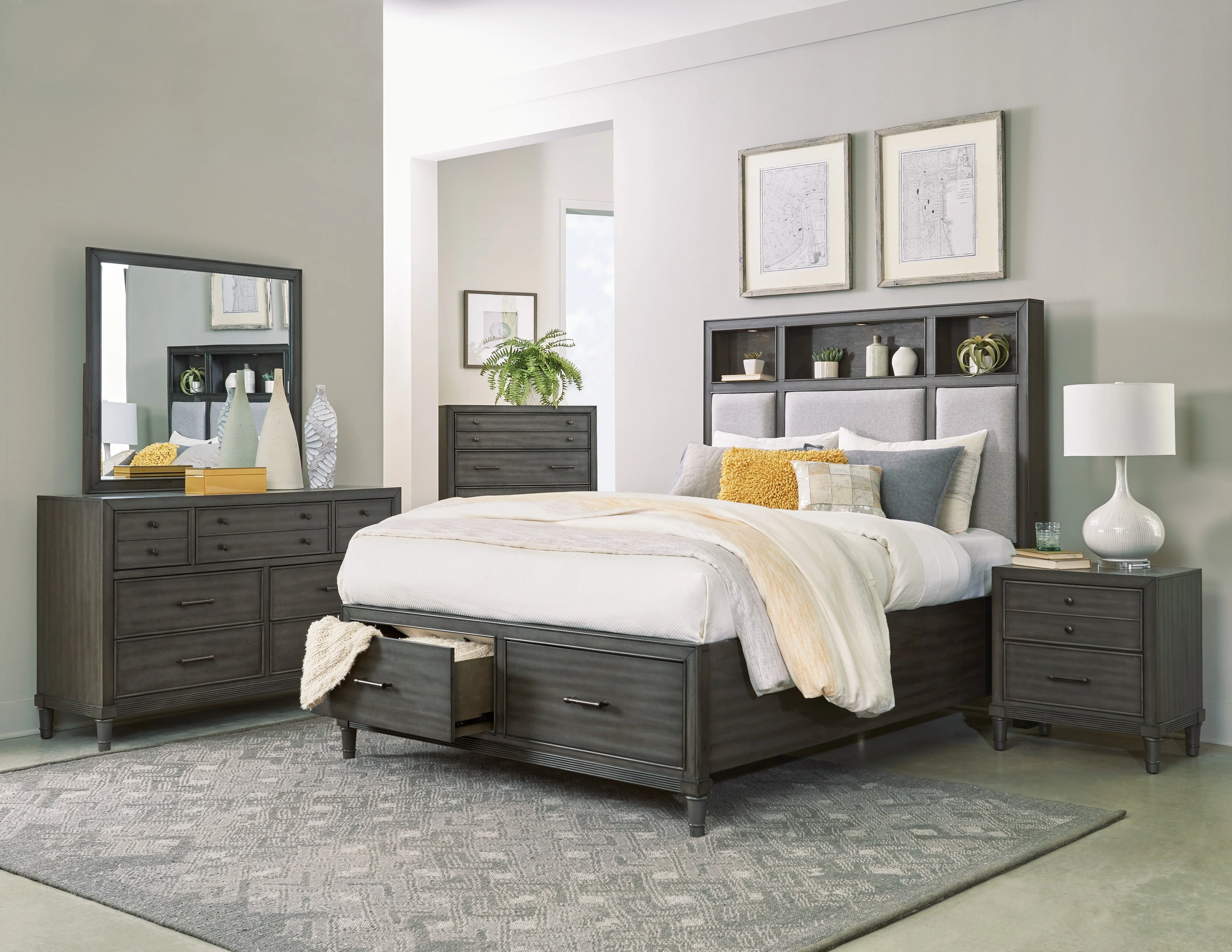 Wittenberry Gray California King Platform Bed - Image 6