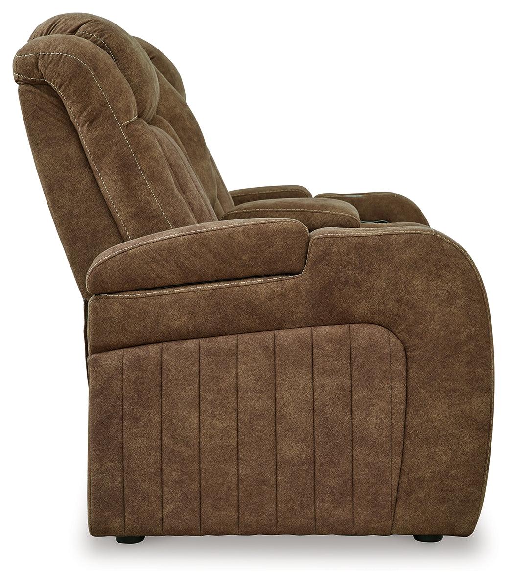 Wolfridge Brindle Power Recliner Loveseat With Adjustable Headrest - Image 5