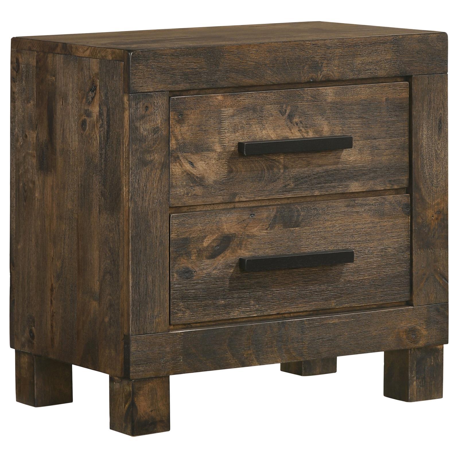Woodmont Rustic Golden Brown 2-Drawer Nightstand - Image 10
