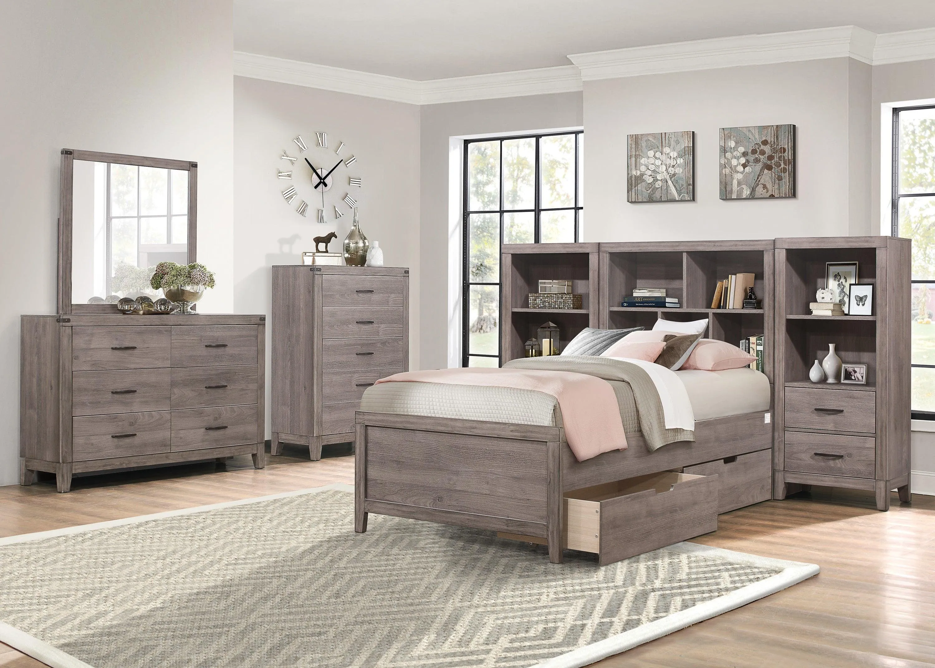 Woodrow Brownish Gray Pier/Tower Nightstand - Image 2