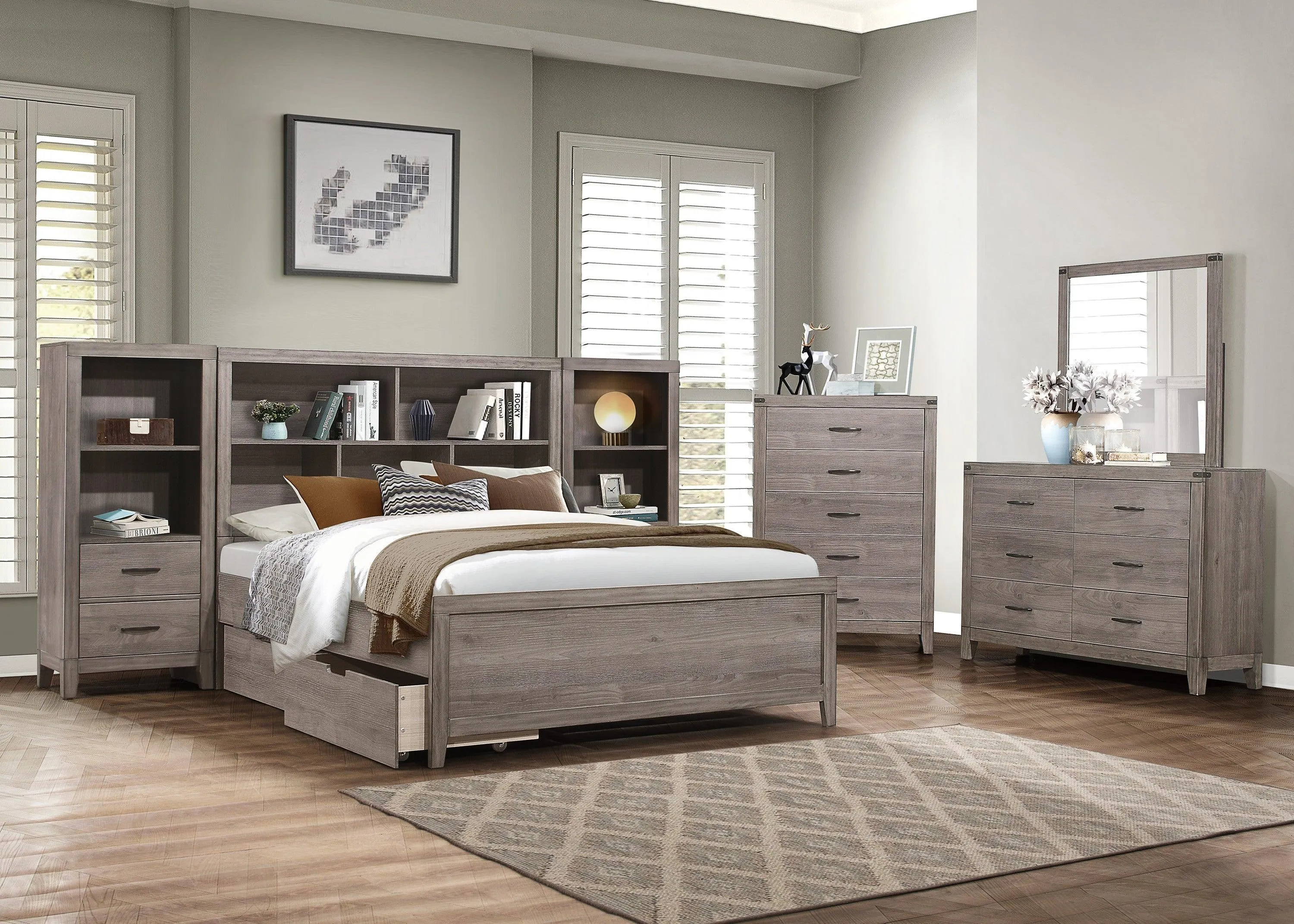 Woodrow Brownish Gray Pier/Tower Nightstand - Image 4