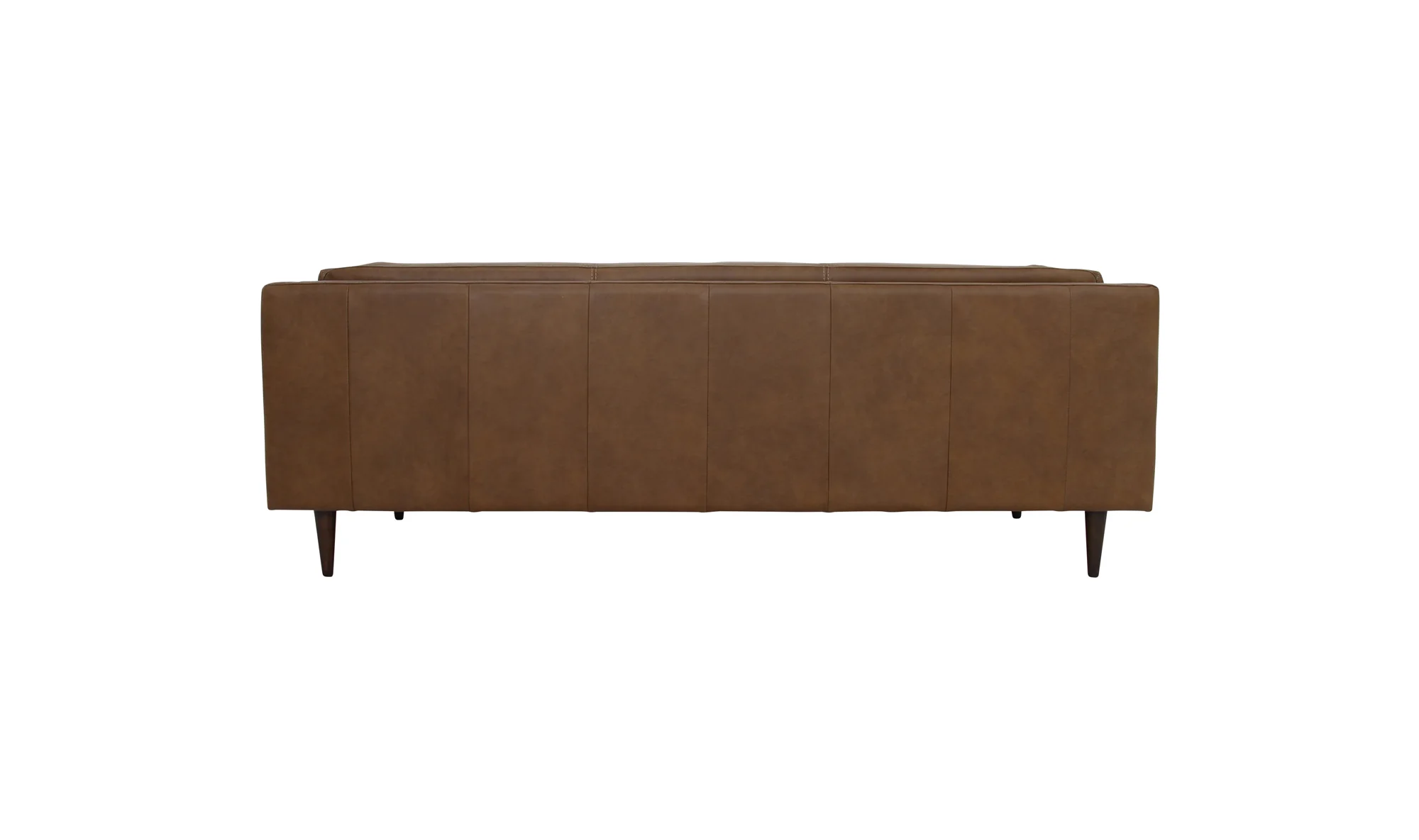 Woods Sofa Brown Leather - Image 4