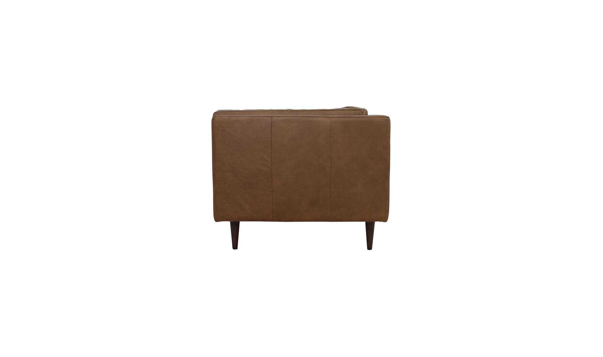 Woods Sofa Brown Leather - Image 6