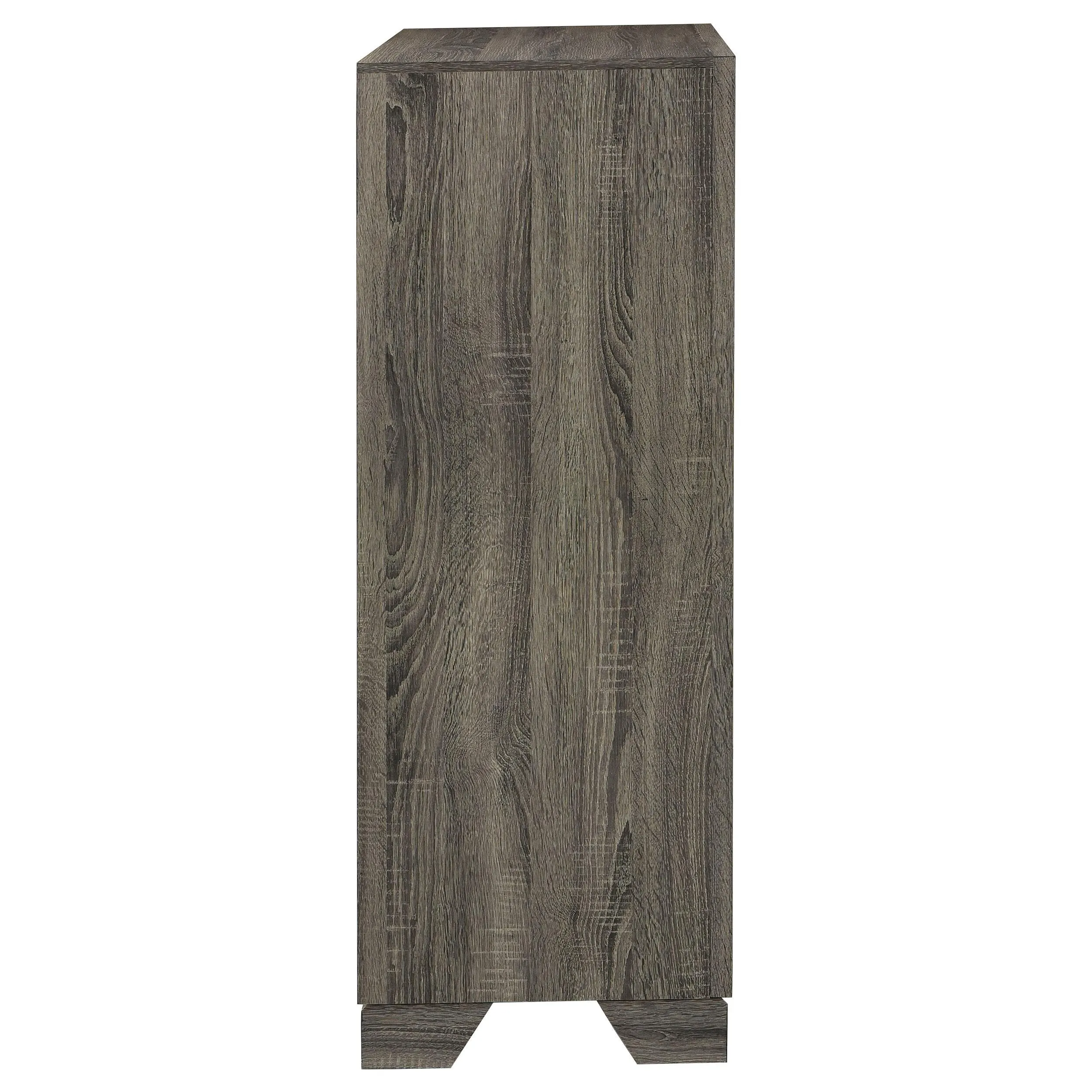 Wright 4-drawer Chest of Drawers Brown Oak - Image 9