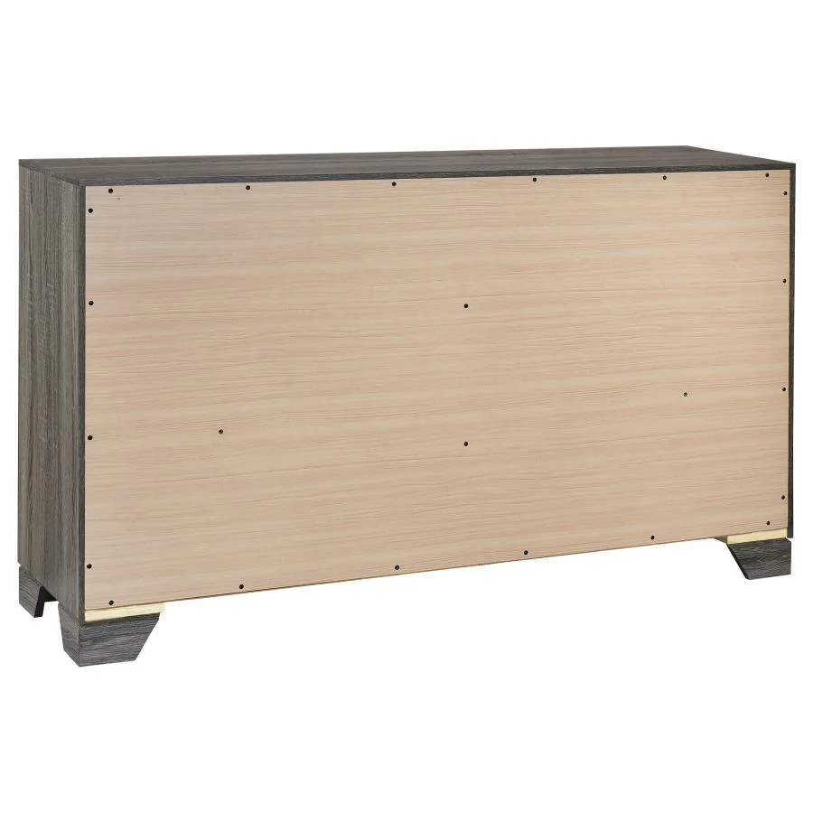 Wright Brown Oak 4-piece Queen Bedroom Set - Image 8