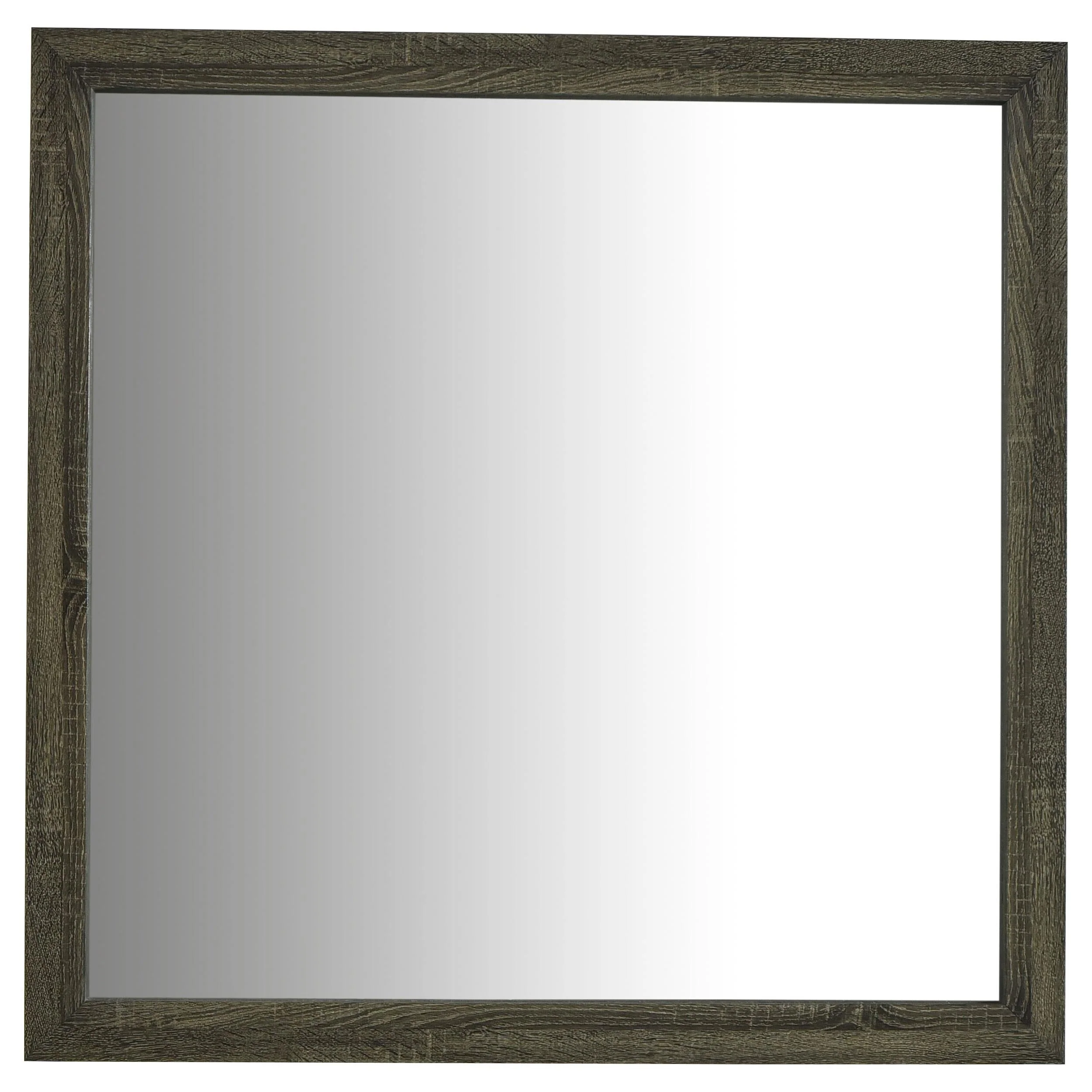 Wright Brown Oak Dresser Mirror - Image 3