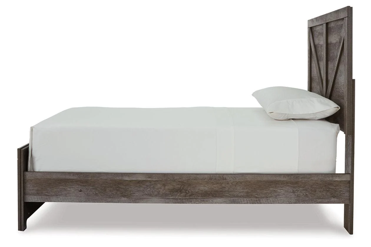 Wynnlow Gray Twin Crossbuck Panel Bed - Image 5