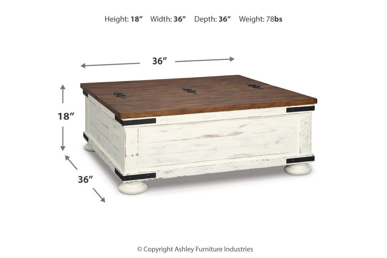 Wystfield White/Brown Coffee Table and Chairside End Table - Image 4