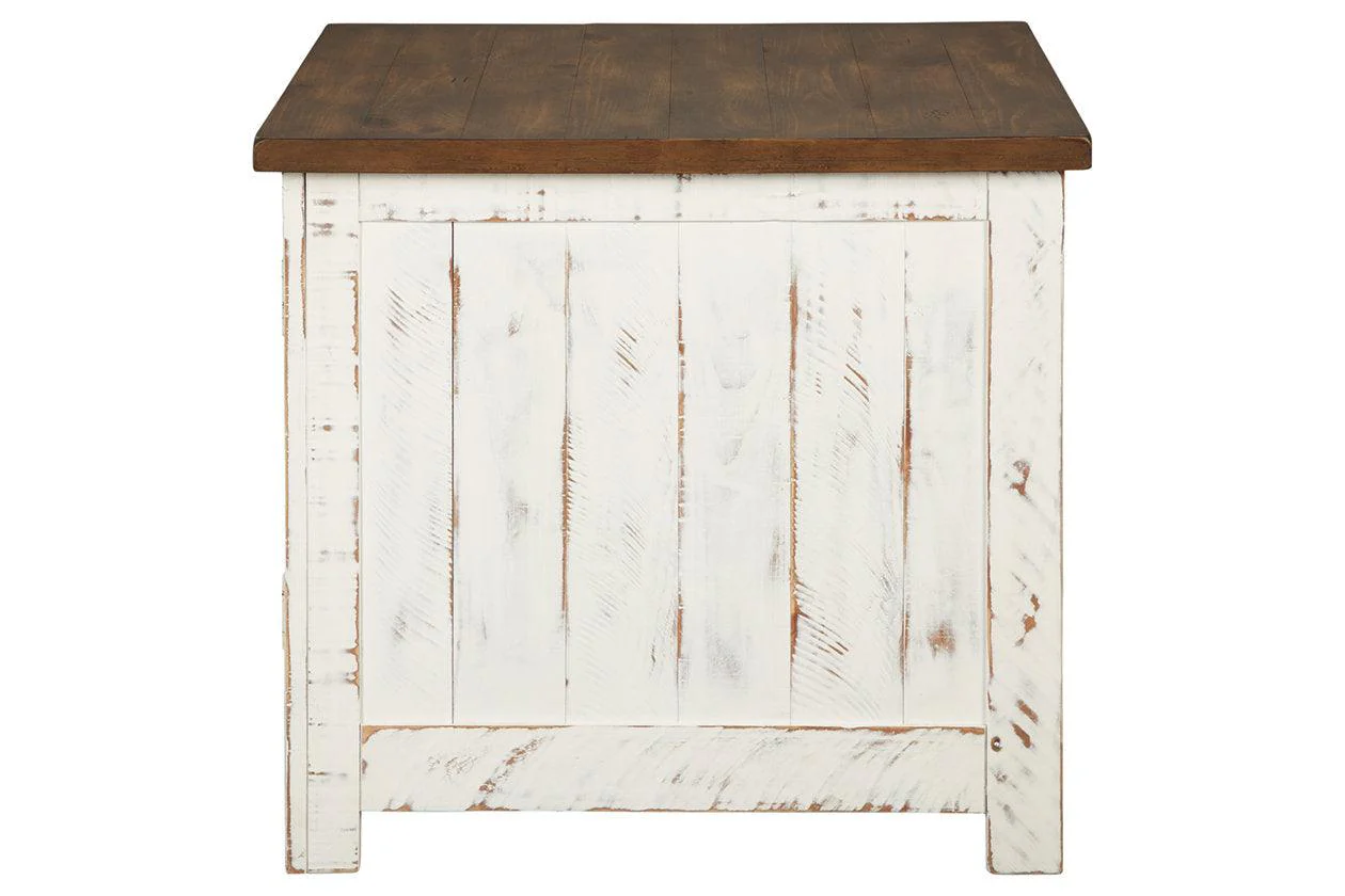 Wystfield White/Brown End Table - Image 6