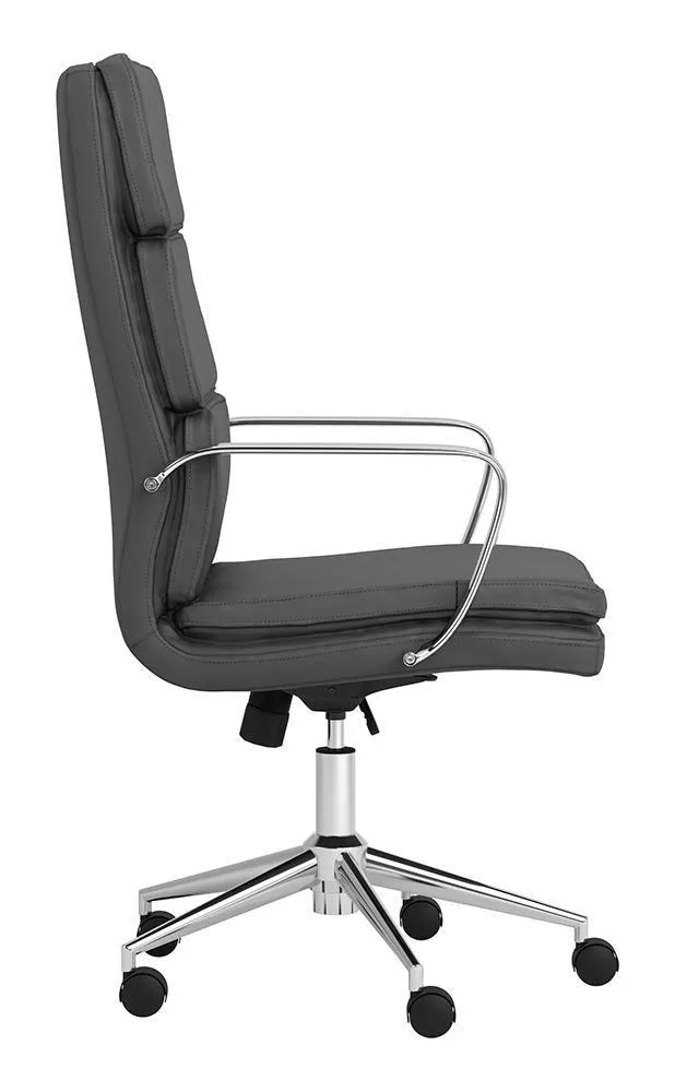 Ximena Gray High Back Upholstered Office Chair - Image 8