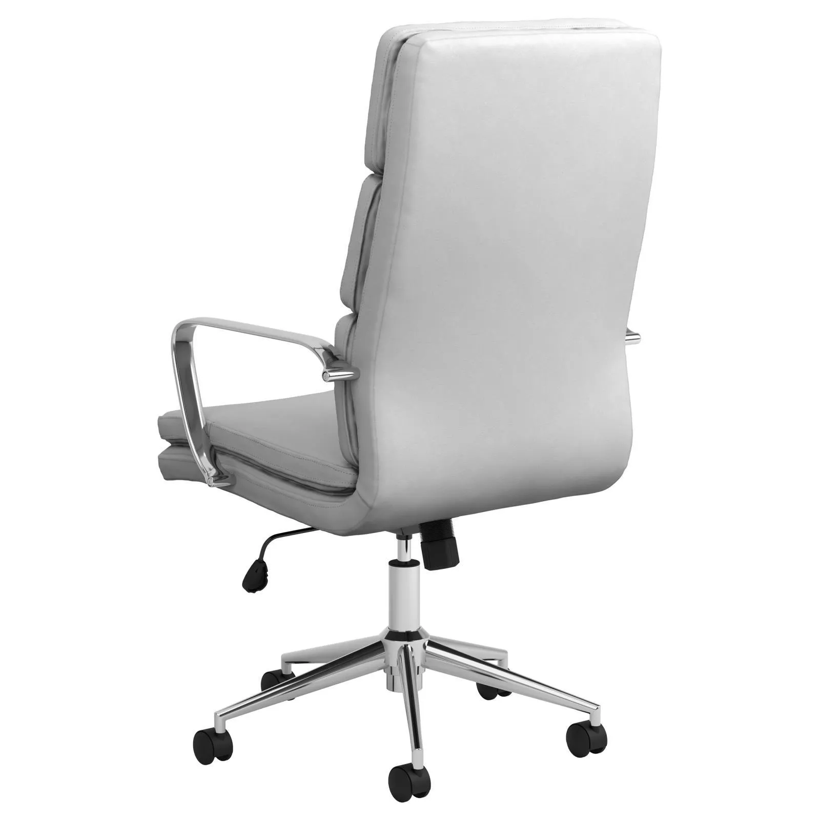 Ximena White High Back Upholstered Office Chair - Image 5