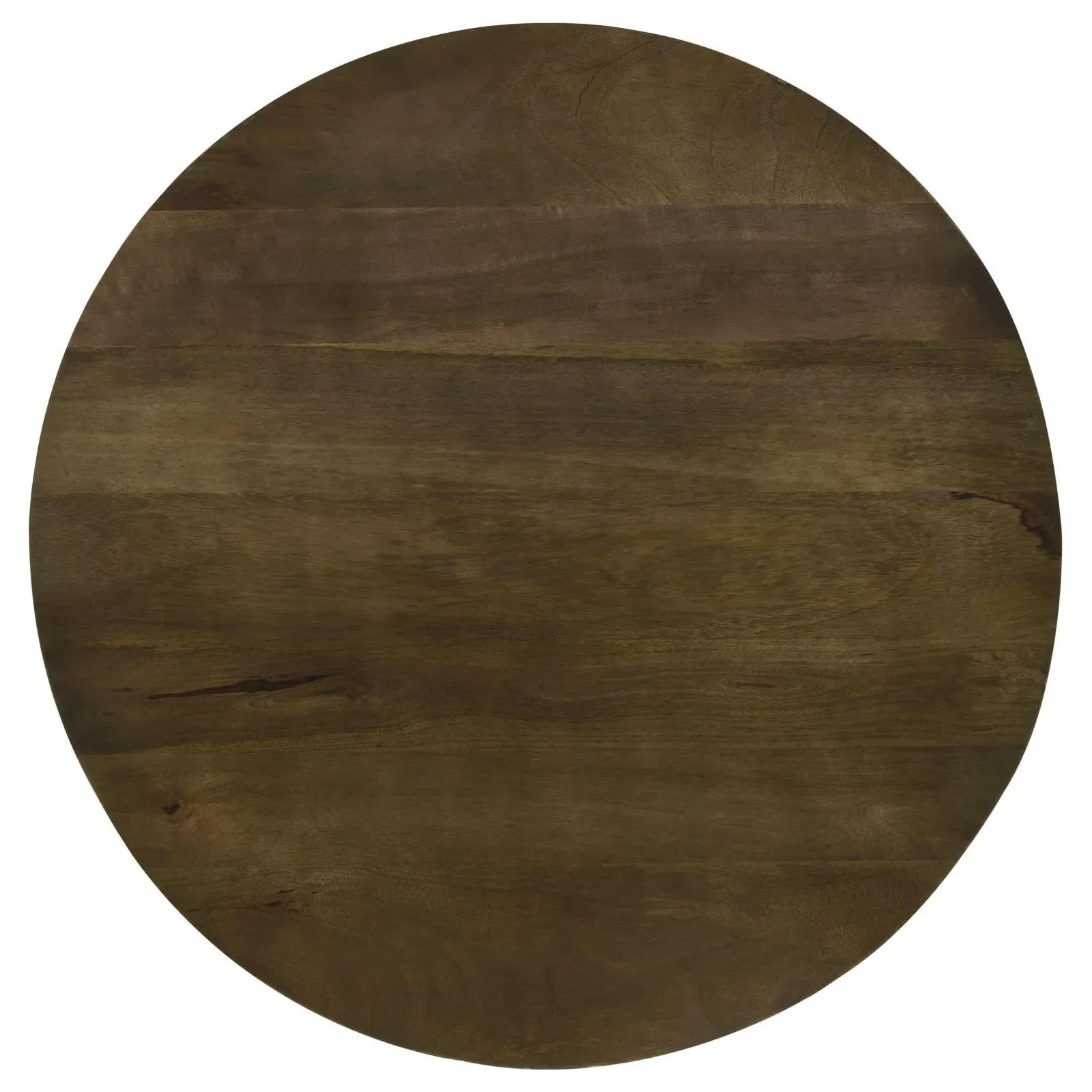 Yaritza Natural/Gunmetal Round Accent Table with Triangle Wire Base - Image 4